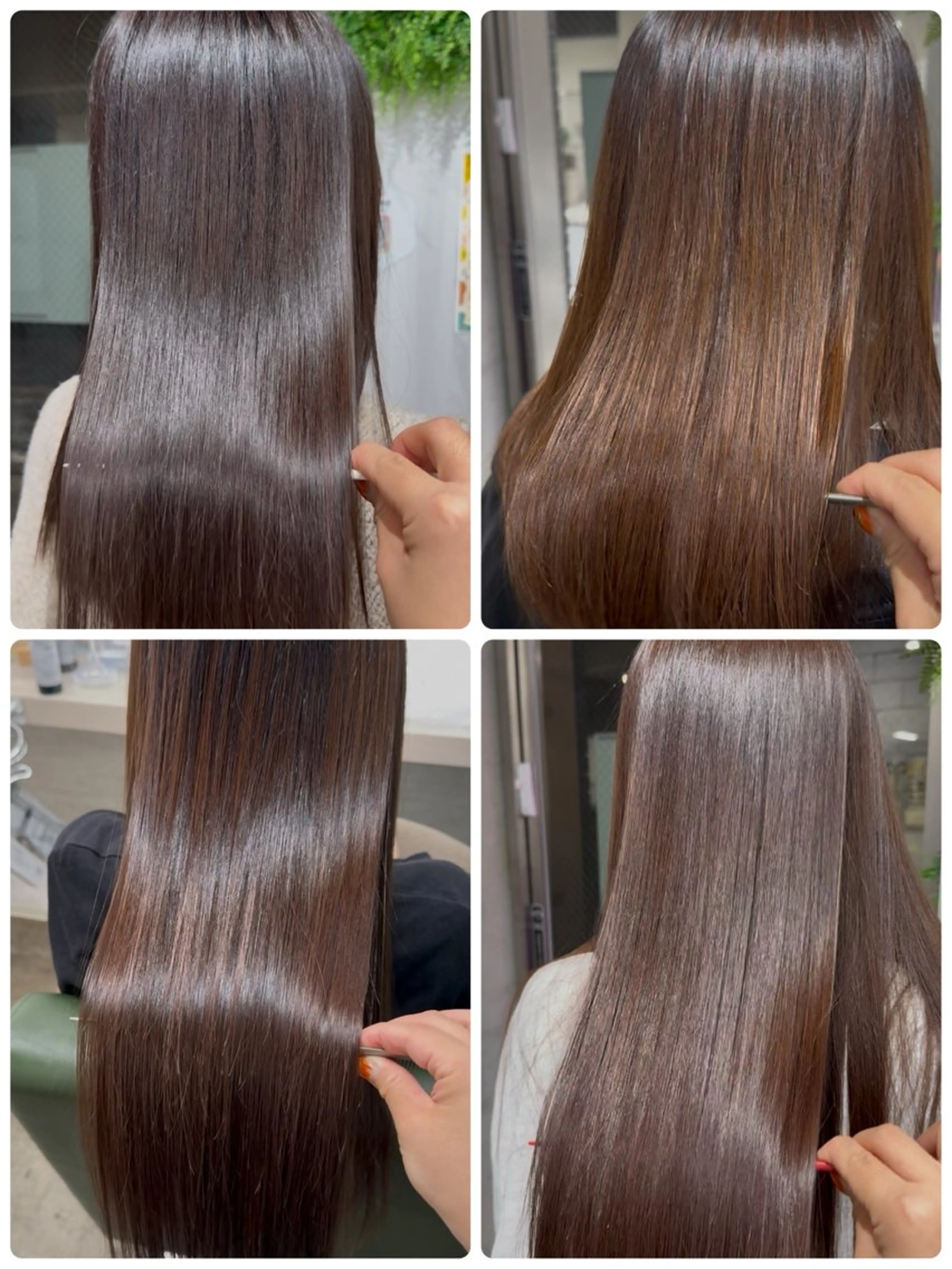 ミディアム カラー ミディアムパーマ 髪質改善 縮毛矯正 トリートメント 酸性ストレート 縮毛矯正 トリートメント 縮毛矯正/ /関内/あべももこのヘアスタイル