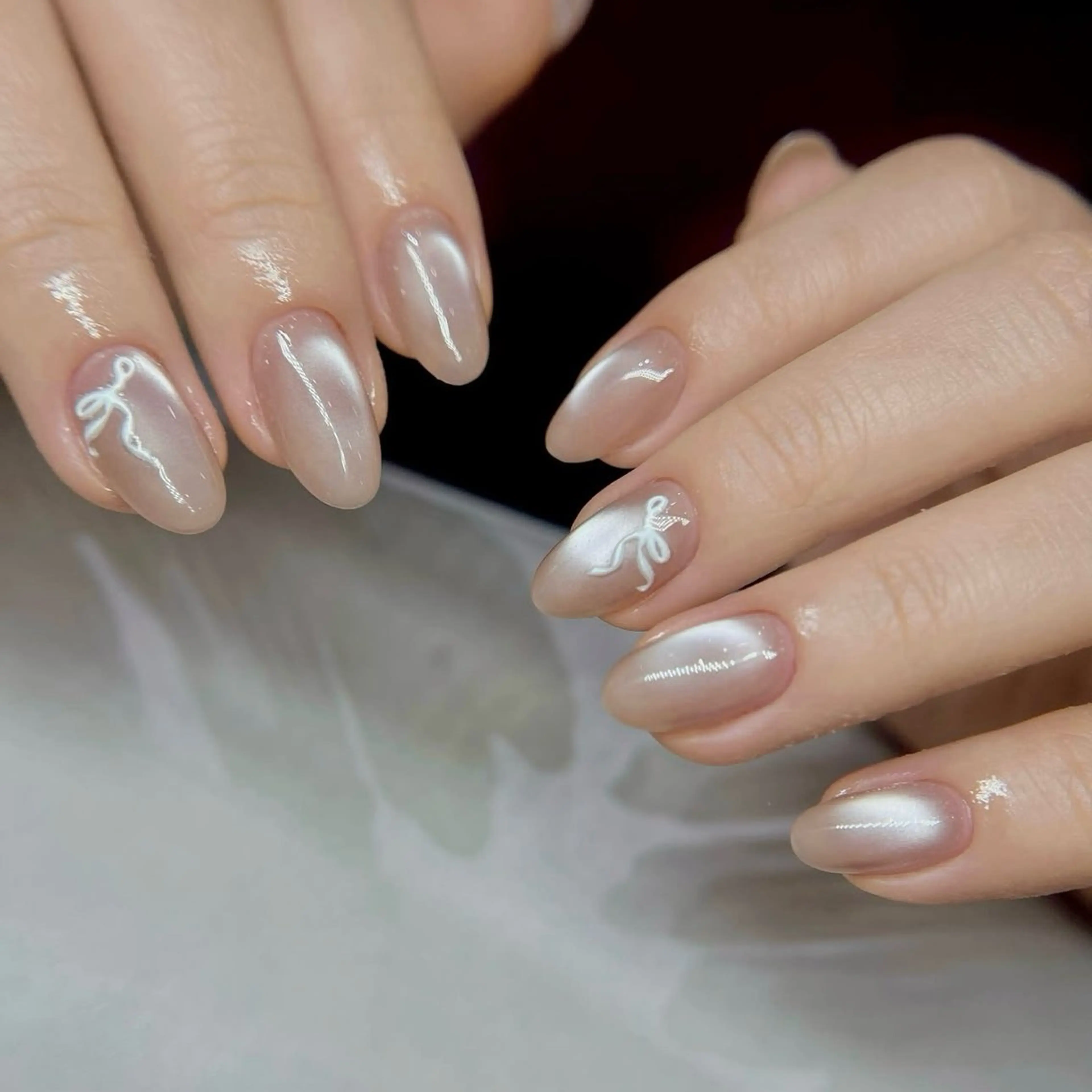 ネイル アートネイル チークネイル 韓国ネイル マグネットネイル ニュアンスネイル ハンドネイル NAILS168 新大久保店のネイルデザイン