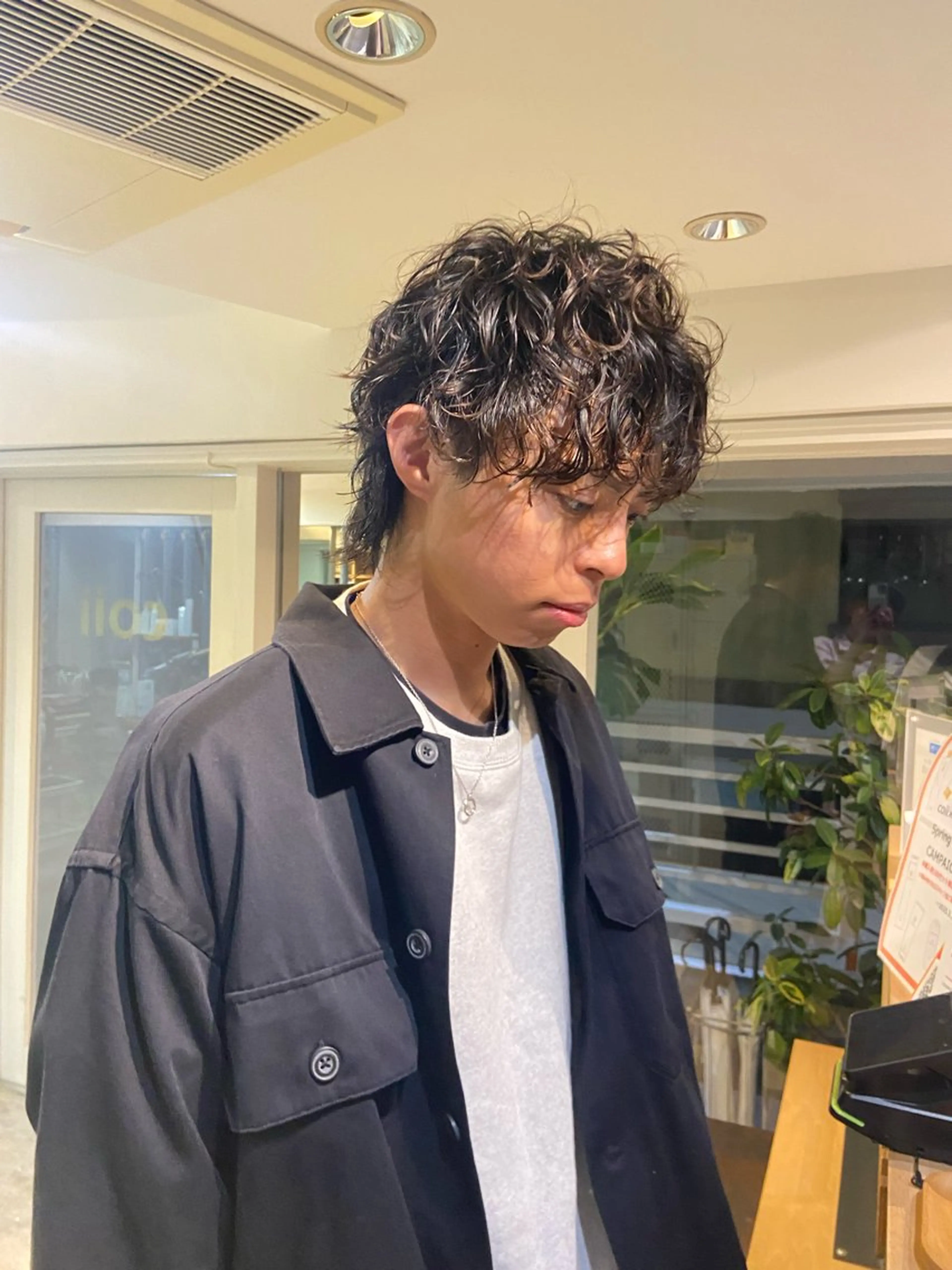 パーマ メンズ カット トリートメント 髪質改善/ヘアケア coiiはしもとはなのヘアスタイル