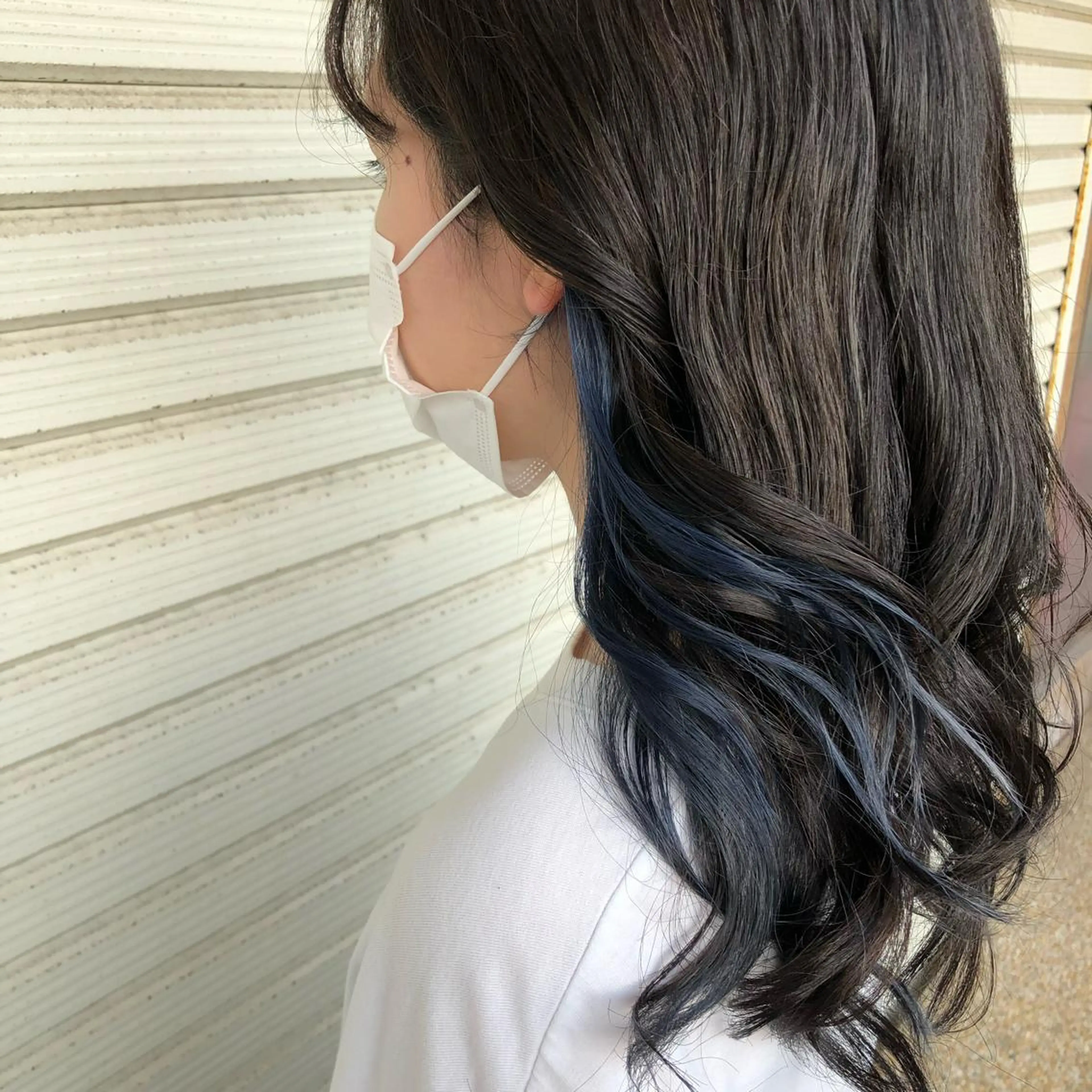 ロング カラー ブルーカラー インナーカラー シルバー 似合わせ＆予防美容 飯島   知花💐のその他イメージ