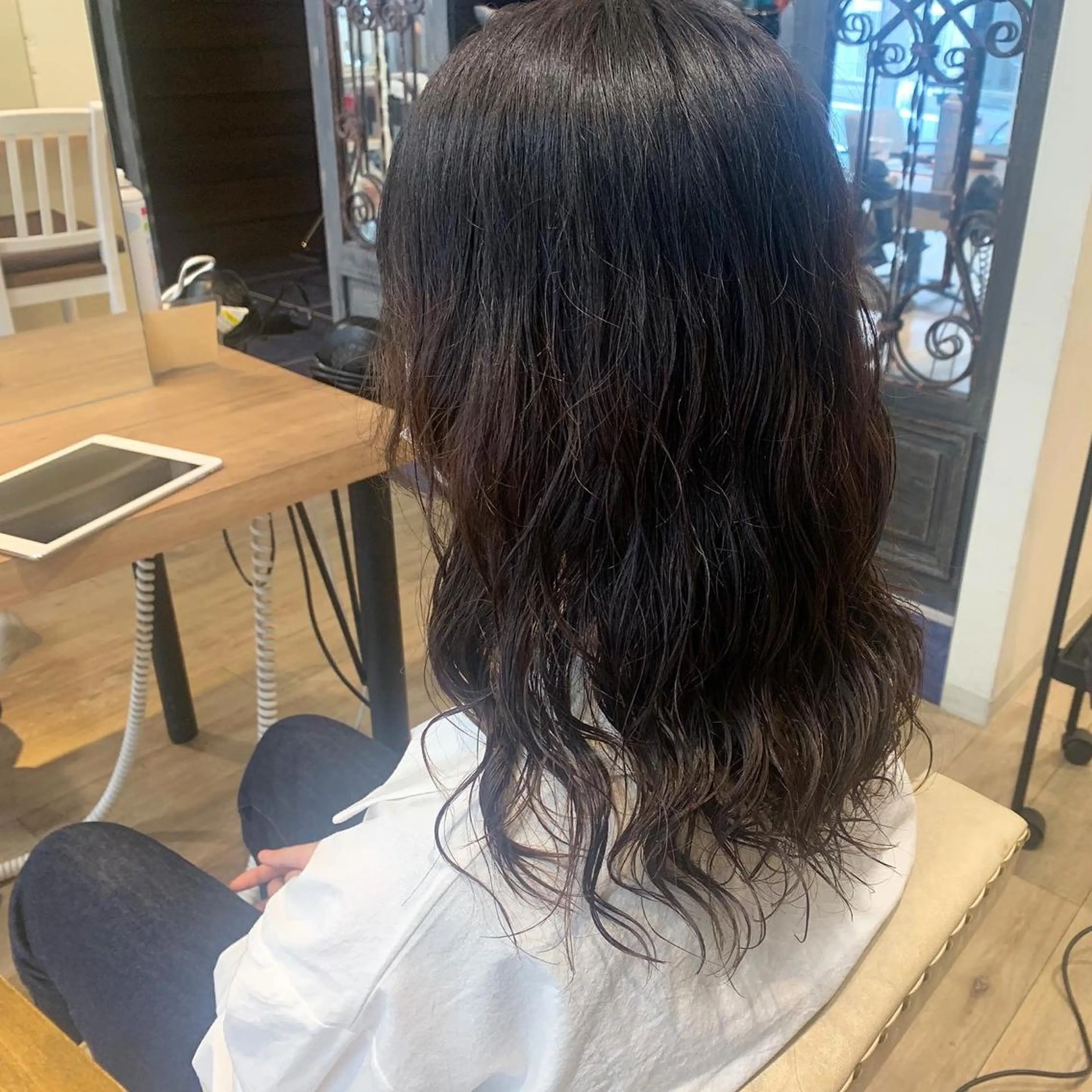 セミロング セミロングパーマ ハイレート🤍🫧 池田のヘアスタイル