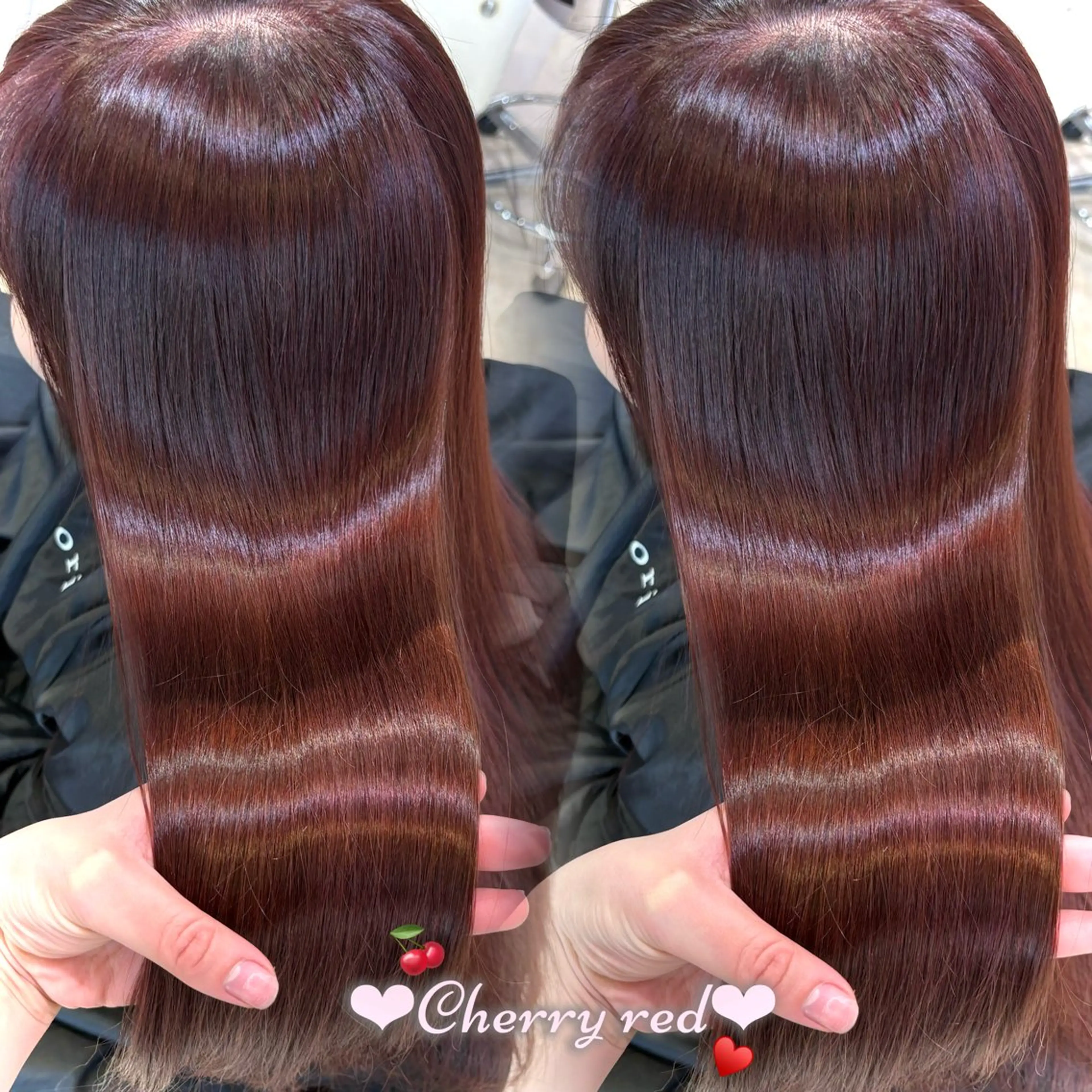 ロング カラー レッドカラー カット ヘアカラー トリートメント 新宿/透明感カラー /韓国ヘアKANA♡のヘアスタイル