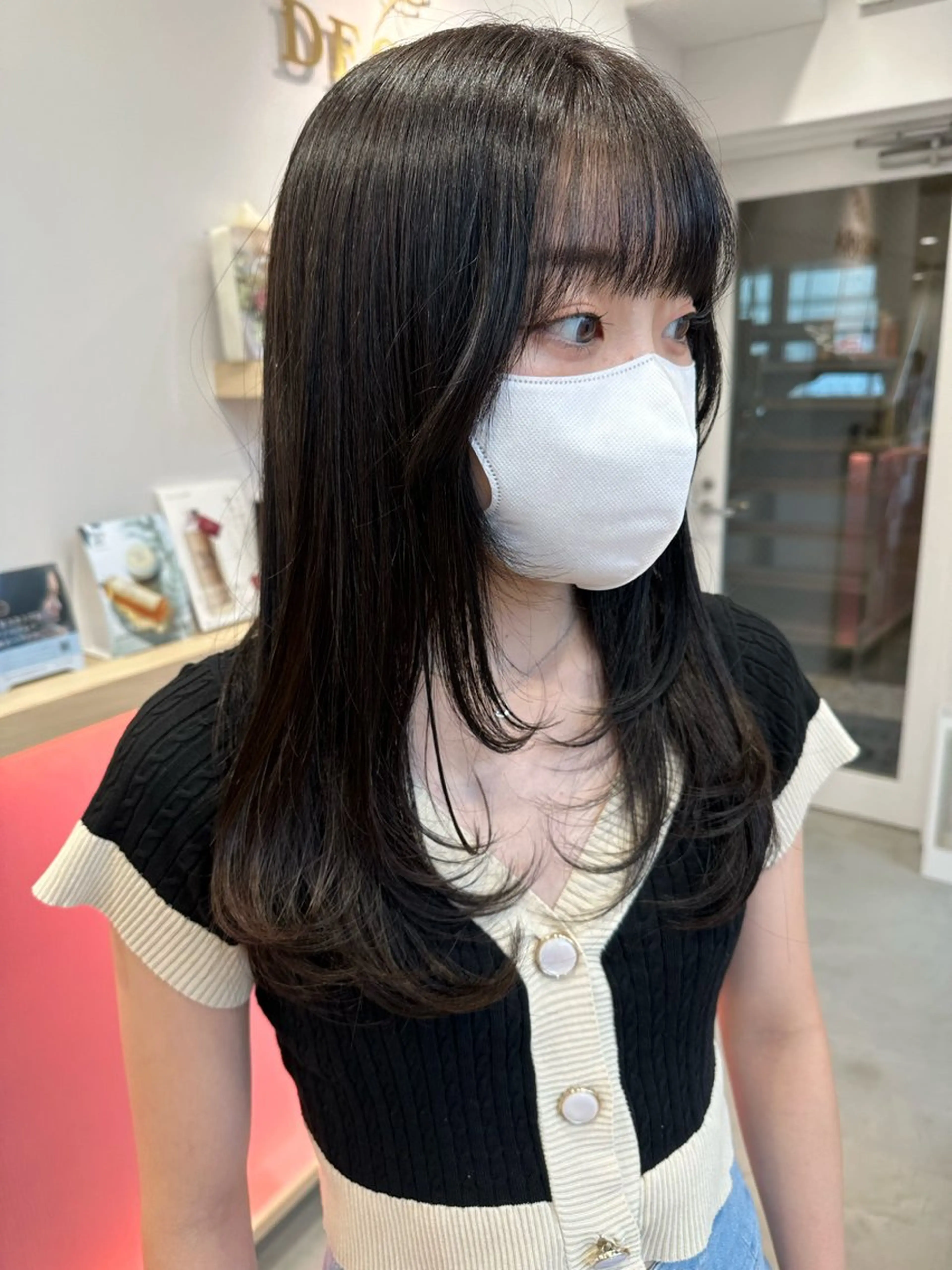 セミロング カット トリートメント 中山 まどかのヘアスタイル