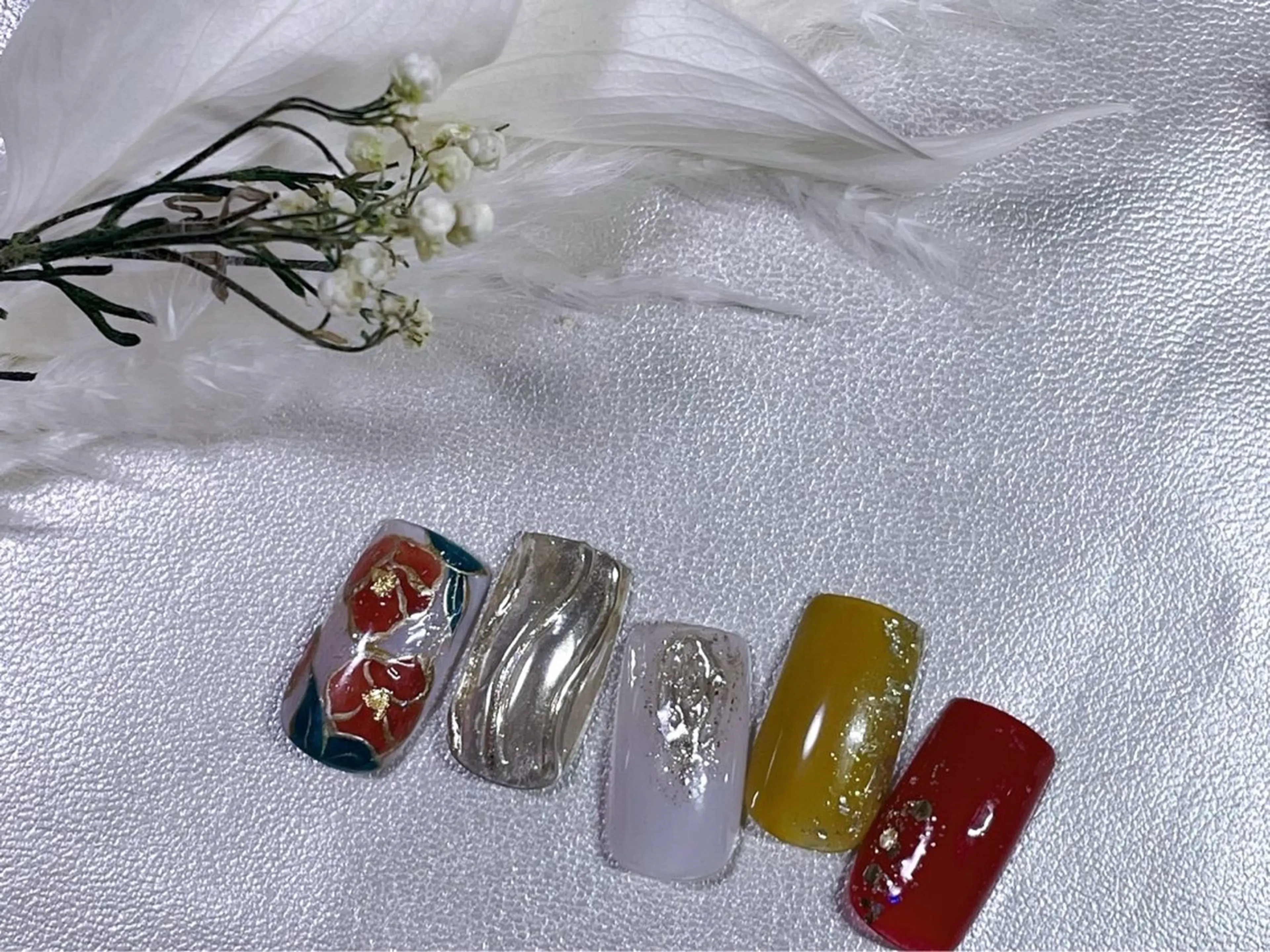 ネイル 成人式 ジェルネイル 韓国ネイル メンズネイル 持ち込み kiki nail たまプラーザのネイルデザイン