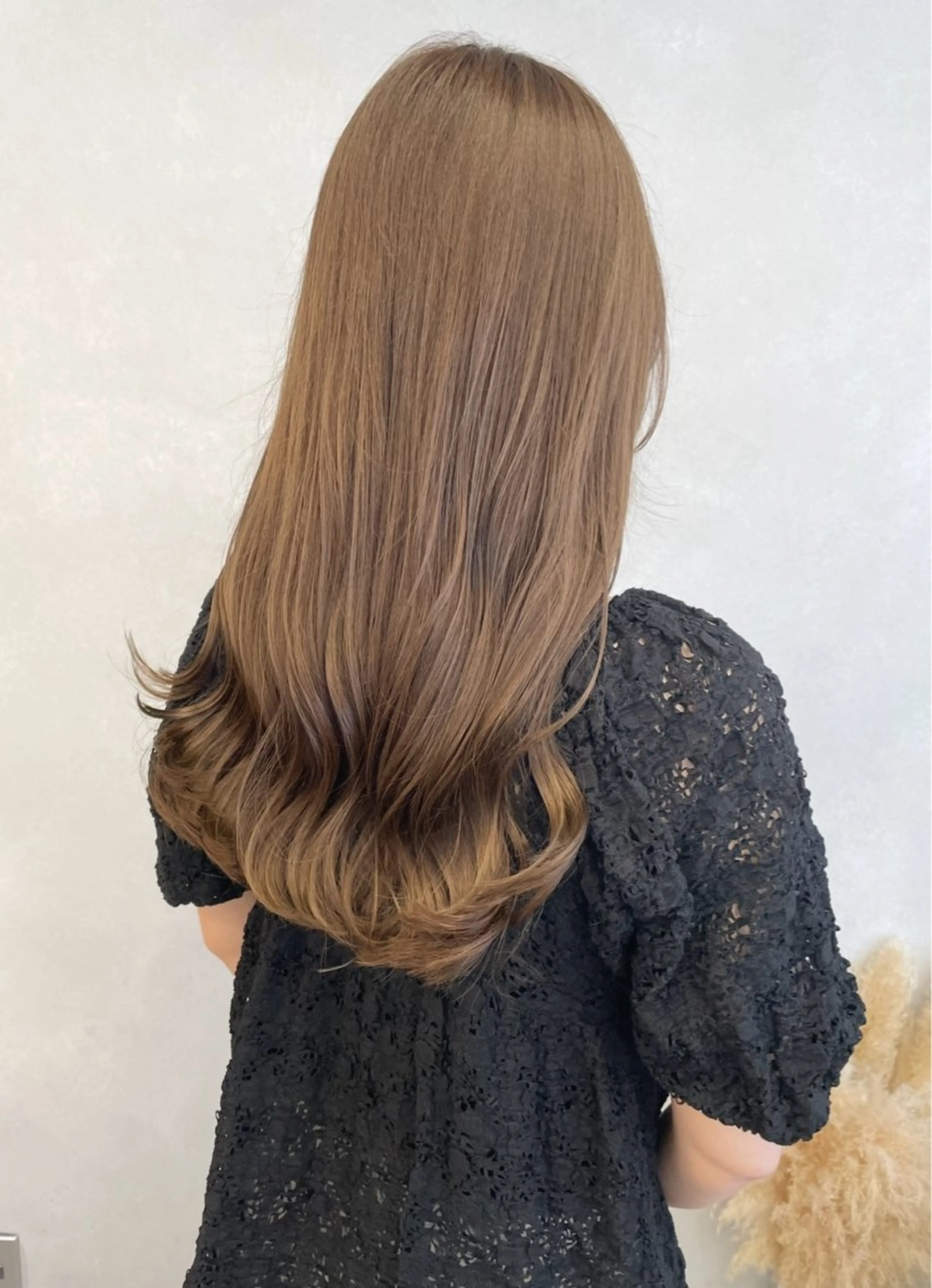 ロング カラー ベージュカラー オリーブベージュ 🫧透明感カラー/ ボブ/小笠原汐海🪽のヘアスタイル