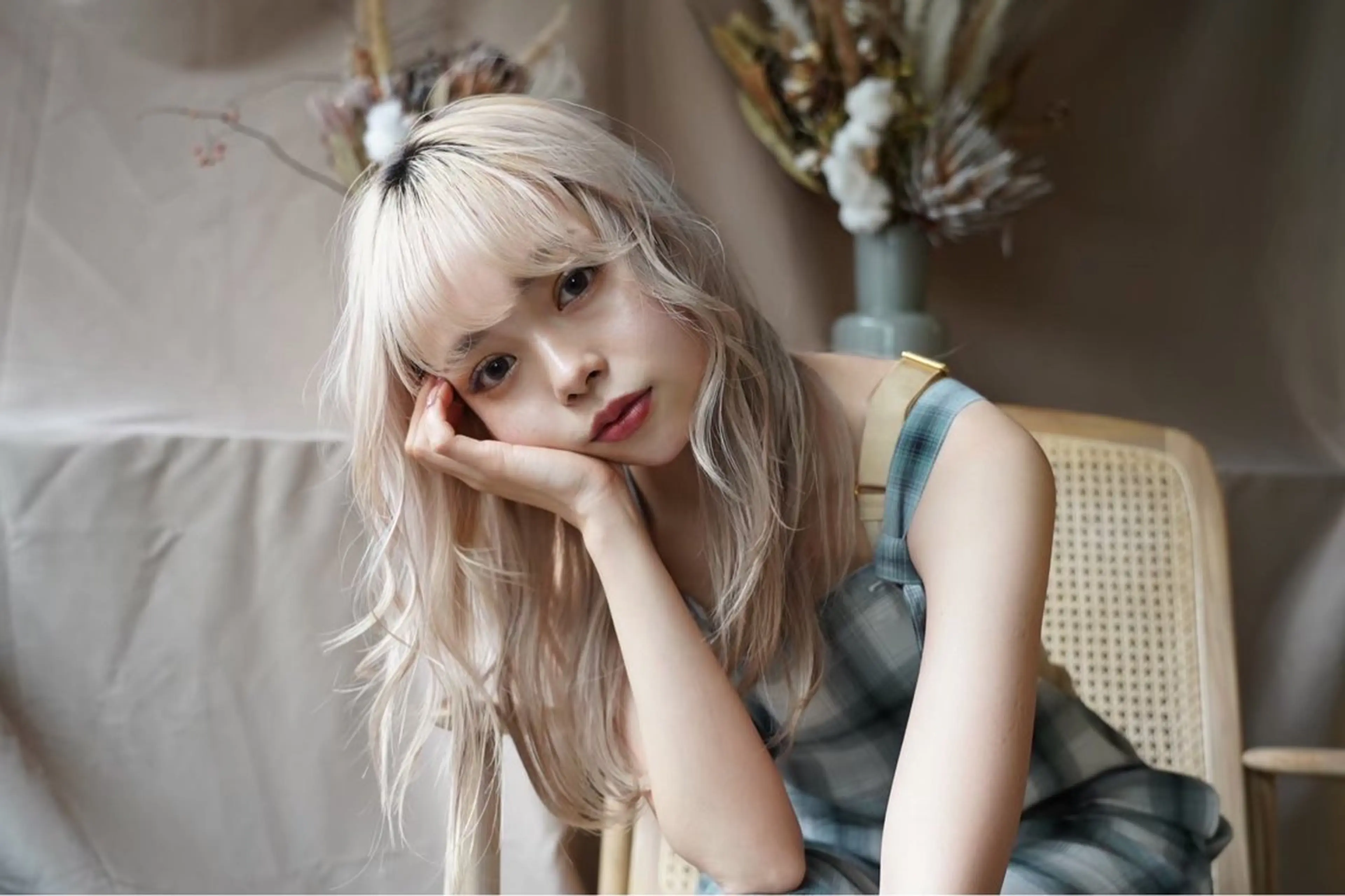 ロング ヘアカラー ミルクティーベージュ 🩰🤎miharuのヘアスタイル