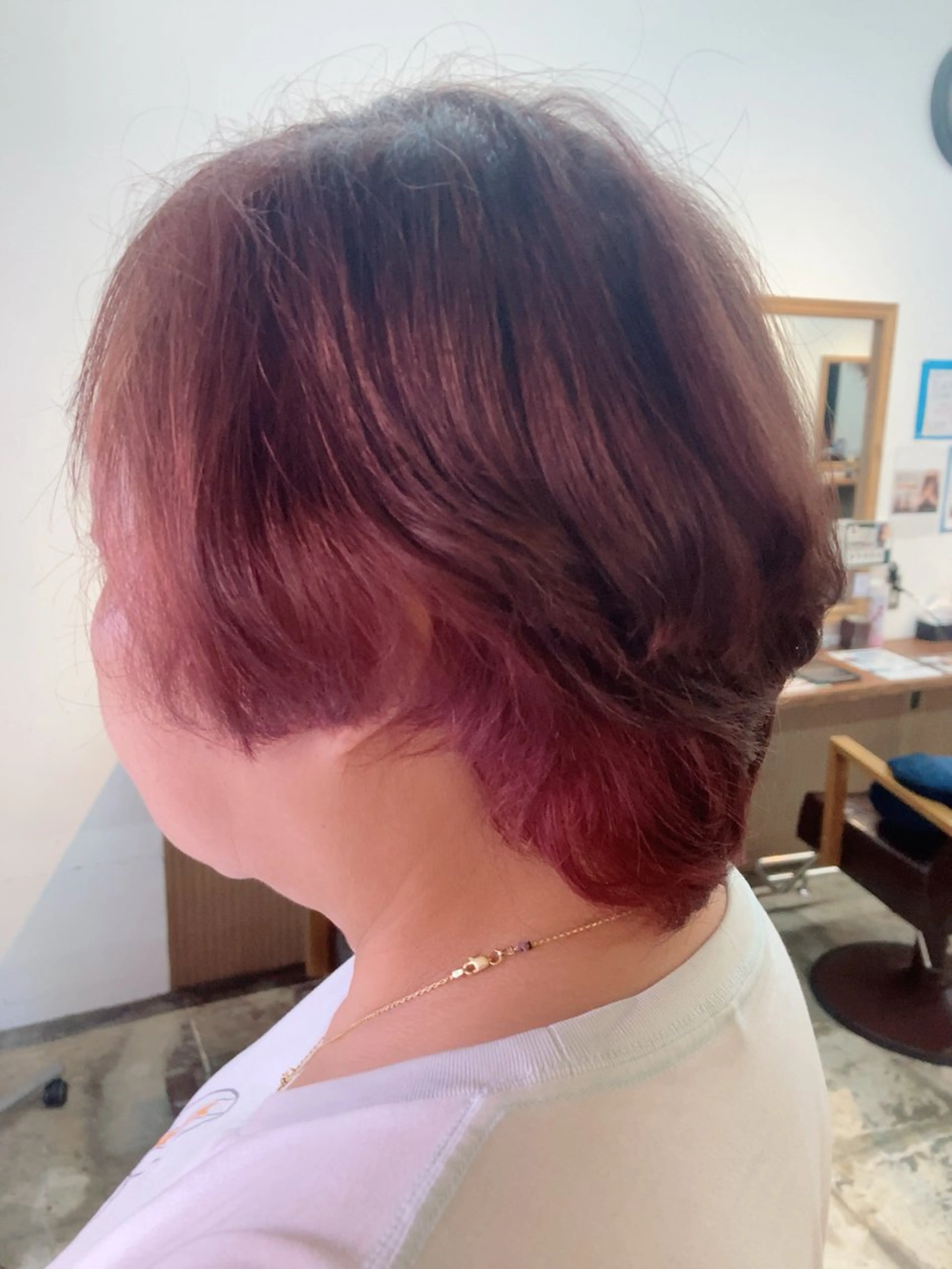 ショート ヘアカラー トリートメント ヘアセット 💫 シュン💫のヘアスタイル