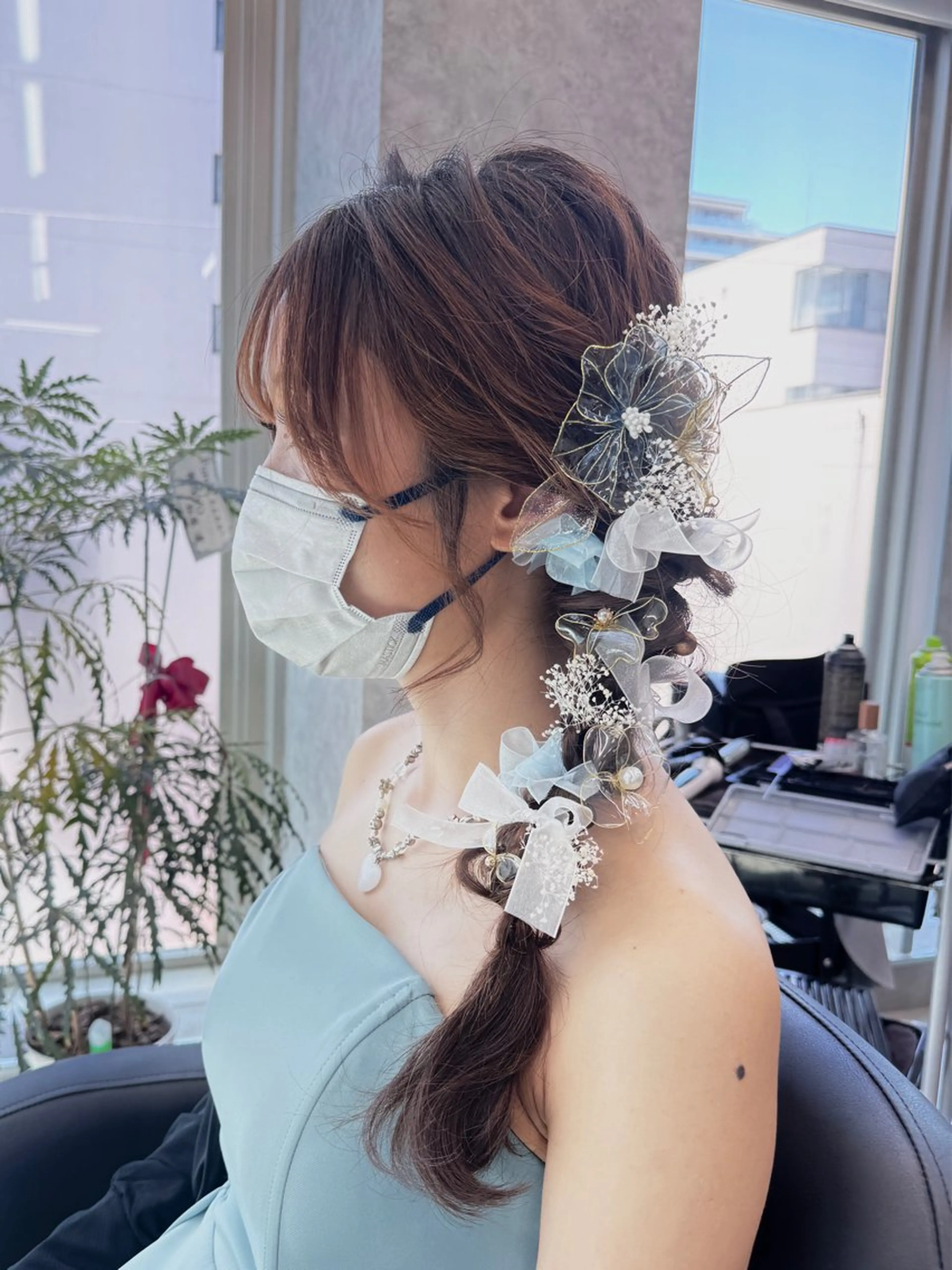 ロング ヘアアレンジ 韓国風カラー🤎 𝒄𝒉𝒊𝒌𝒂のヘアスタイル