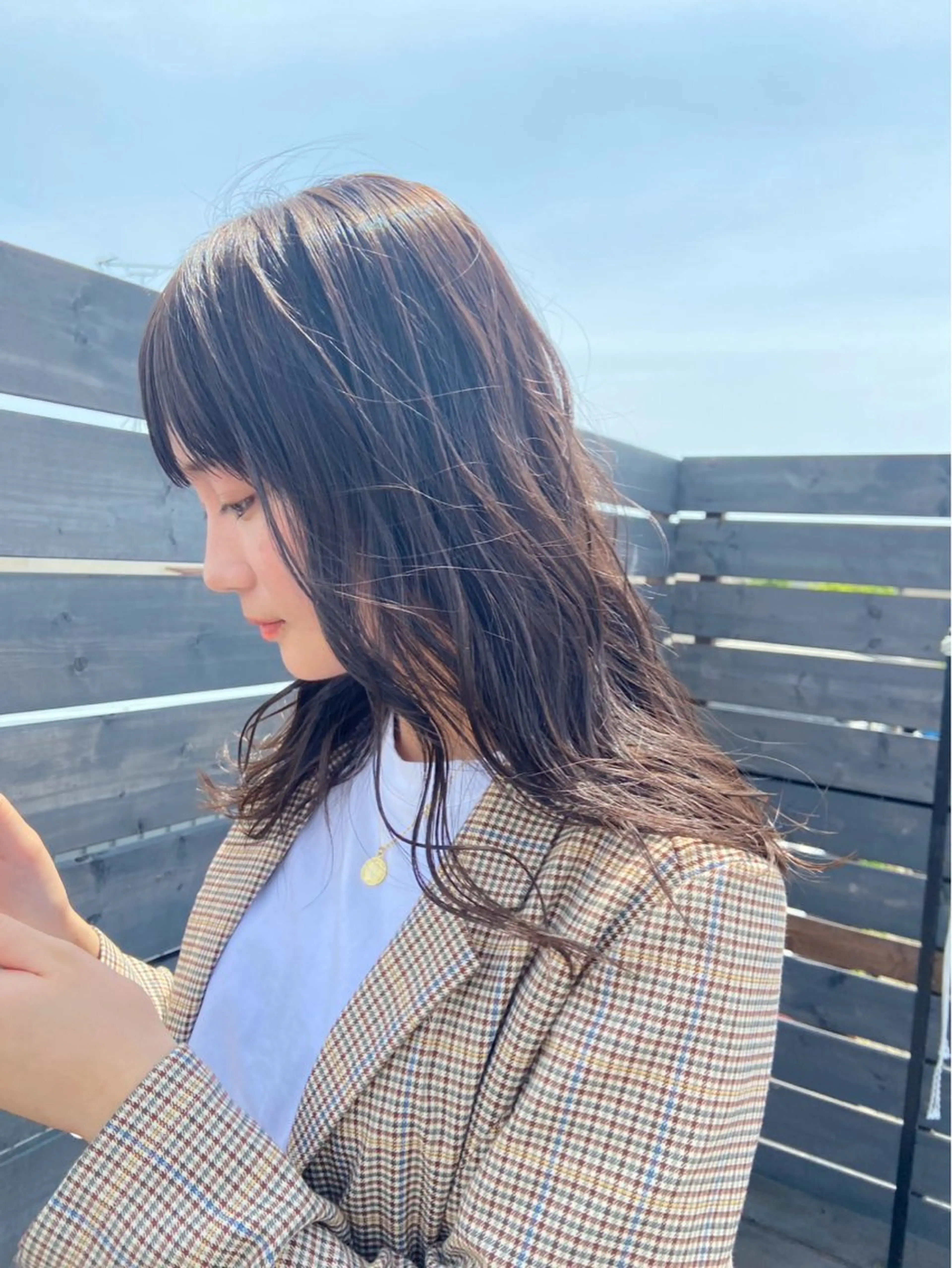 セミロング Tanaka sakiのヘアスタイル
