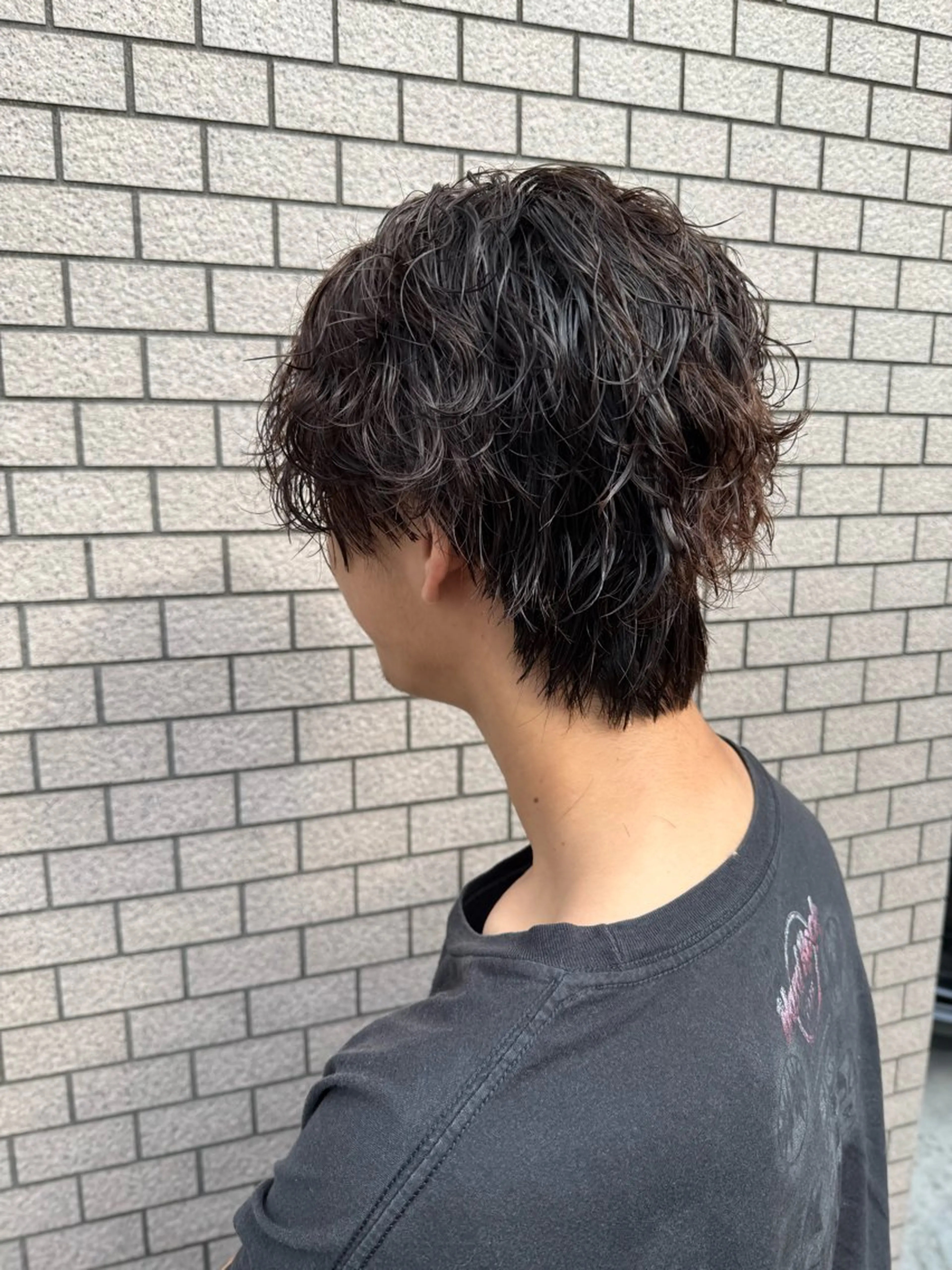 ショート パーマ メンズ パーマ/ハイトーン /吉田眞のヘアスタイル