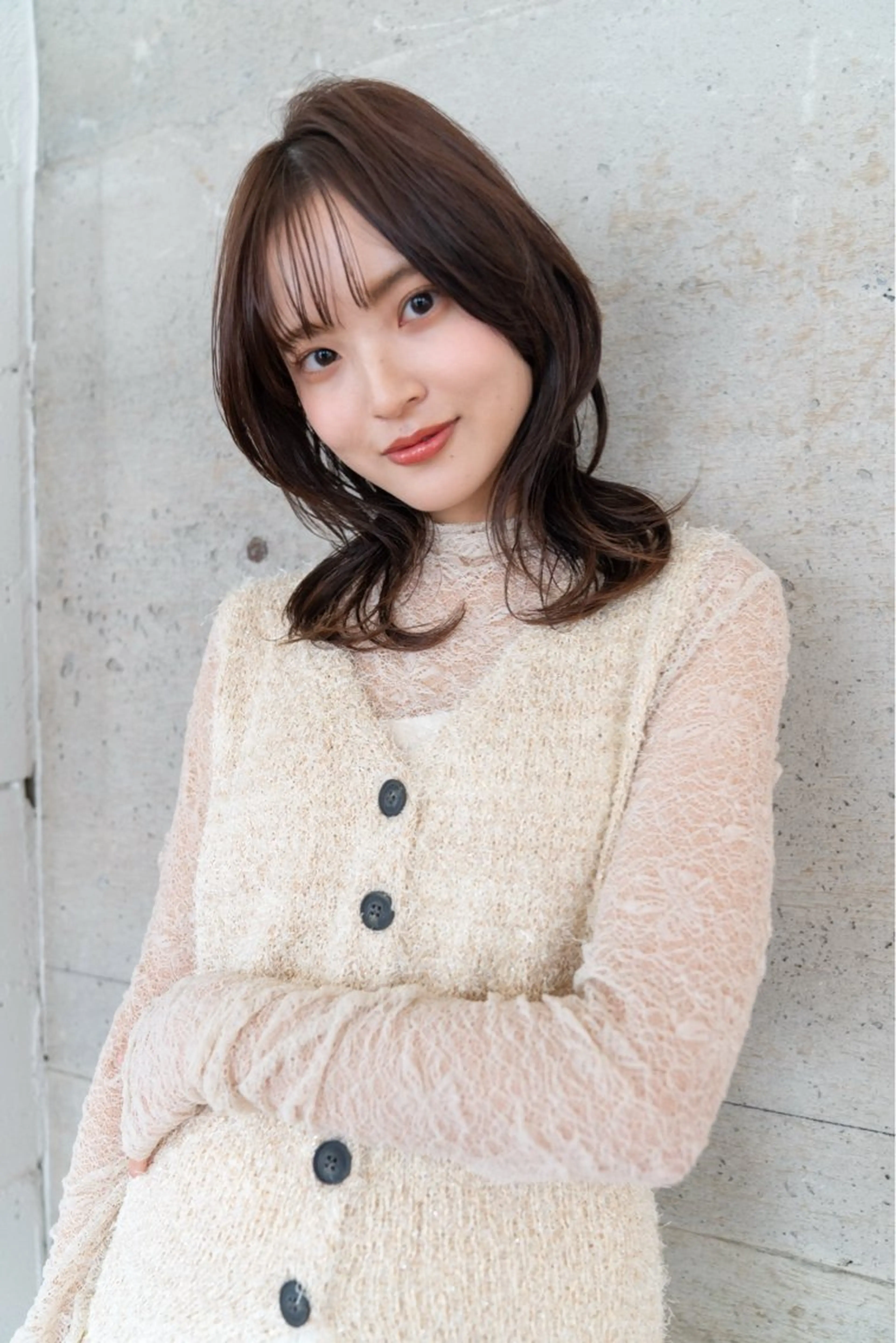 ミディアム 嶋田 夕晟のヘアスタイル