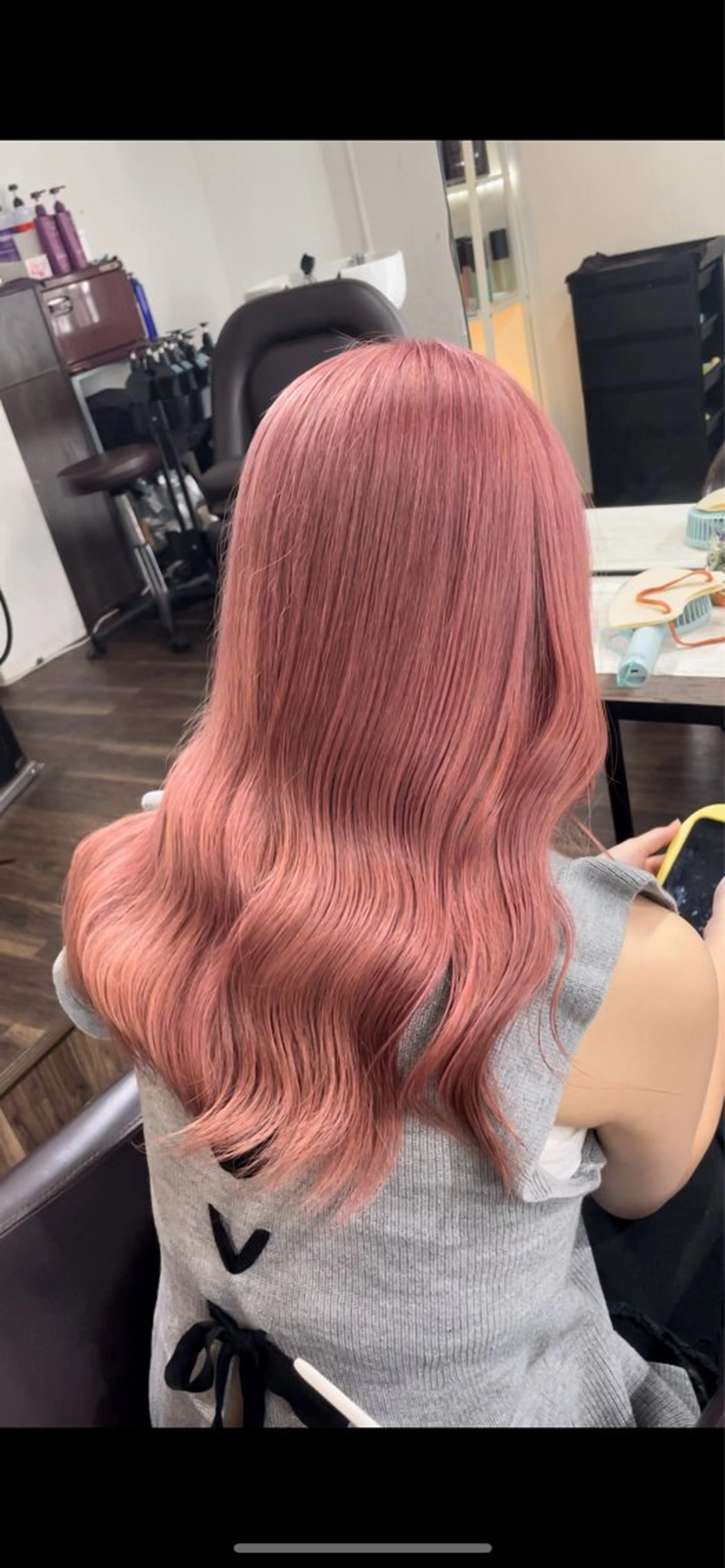 セミロング カラー ヘアカラー 🧸赤み消し🐾 ラベンダ/ミルクティのヘアスタイル