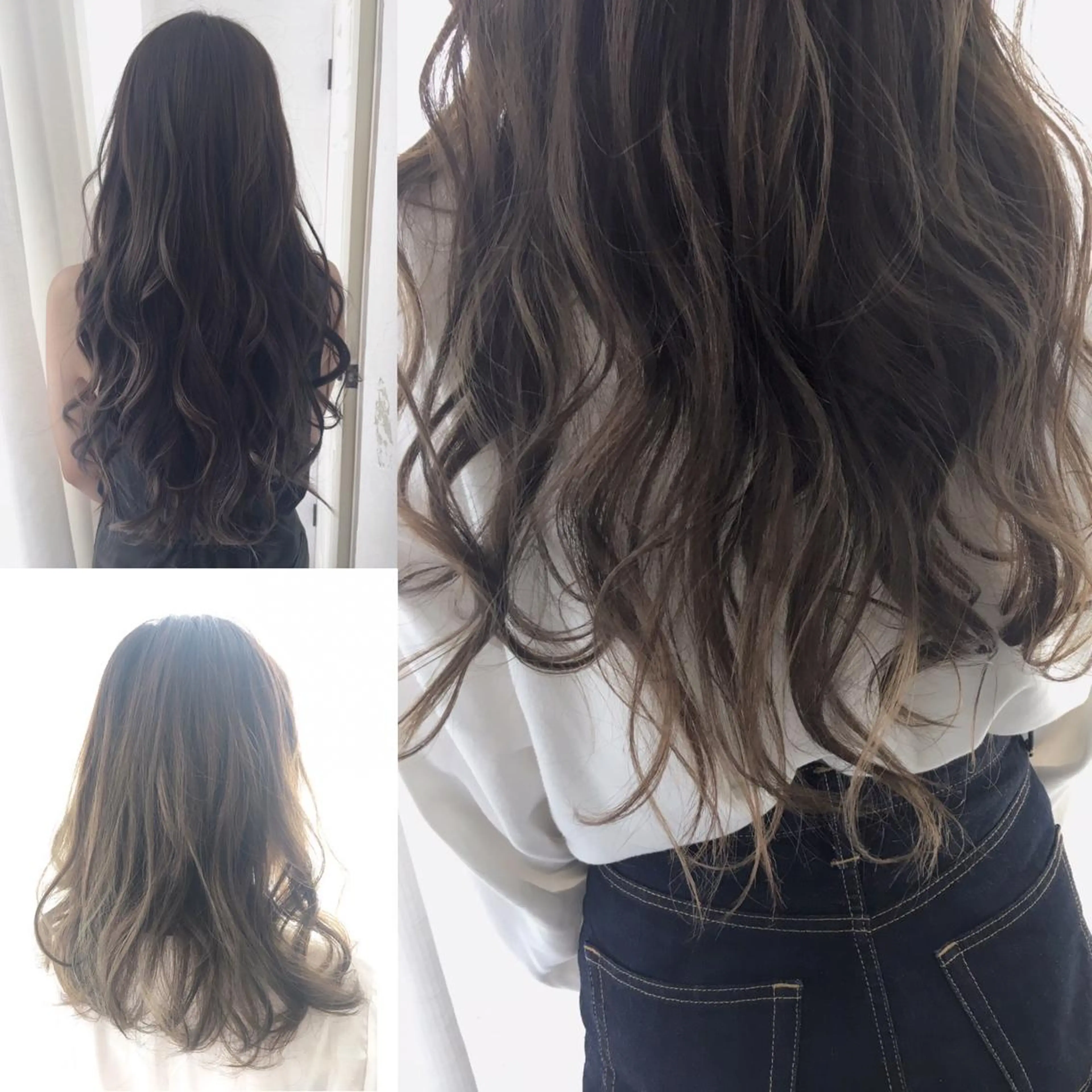 ロング カラー カット ヘアカラー fio マナミのヘアスタイル