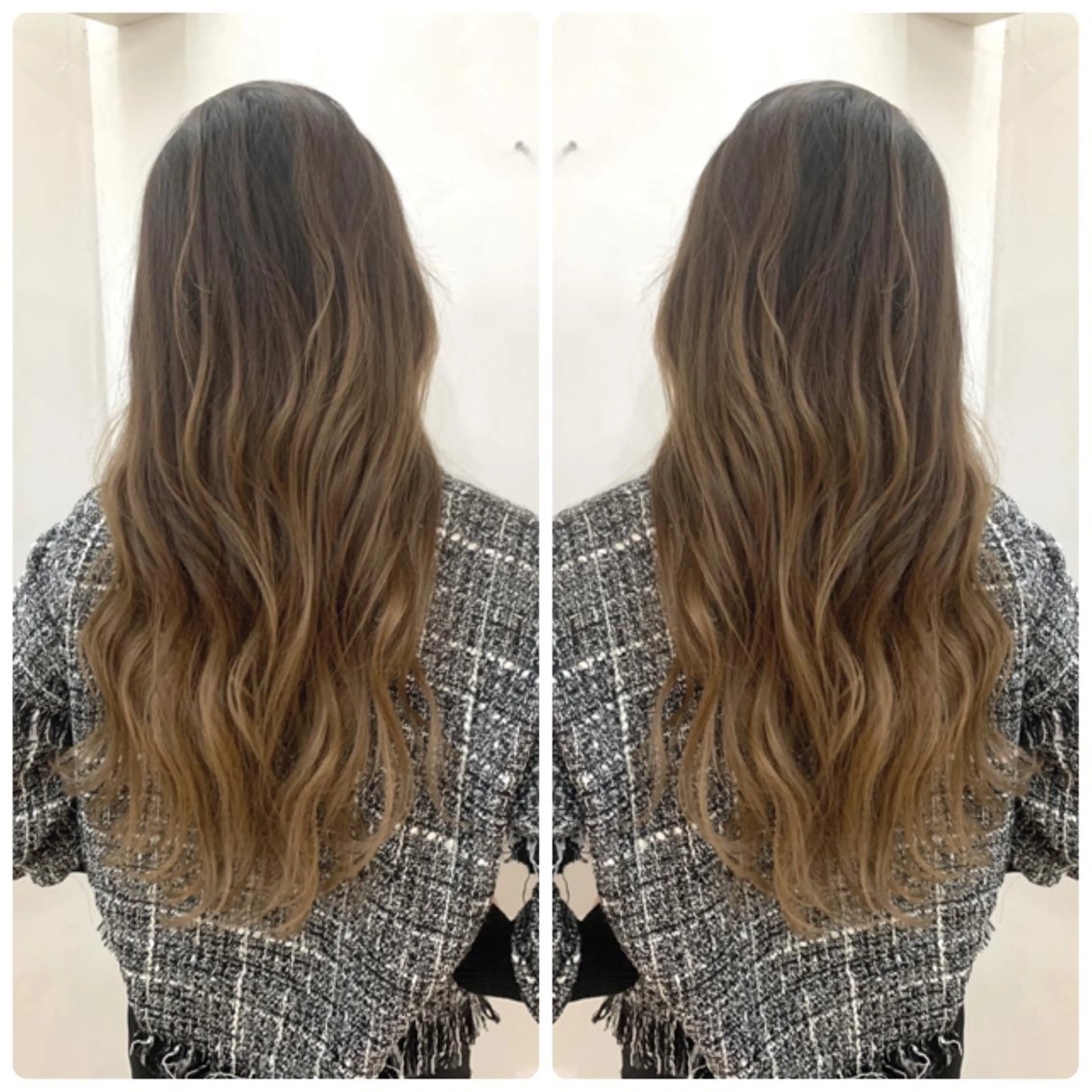 ロング カラー カット ヘアカラー 京都大人女性ショート 徒歩1分/秋山のヘアスタイル