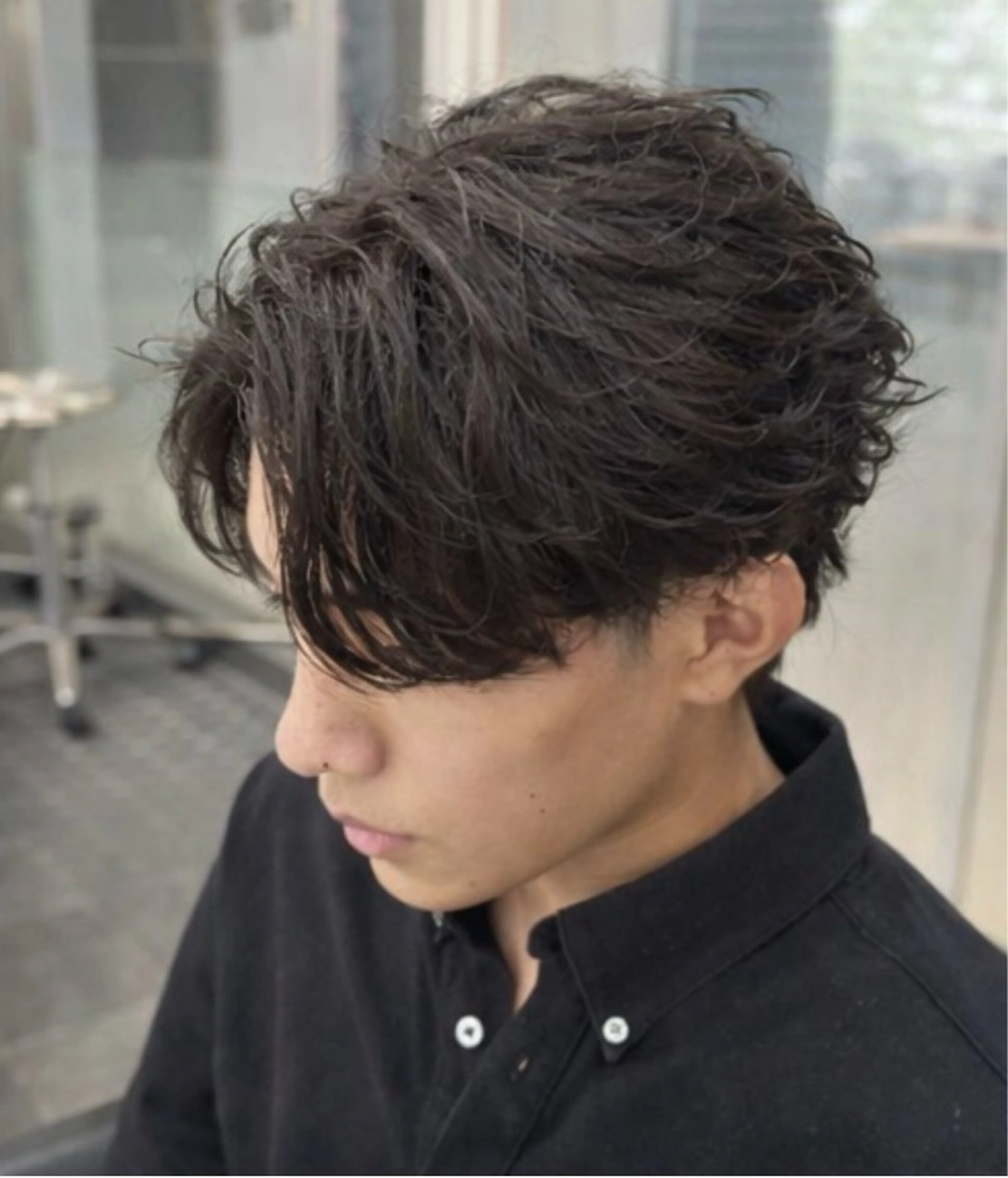 【メンズ1人気】メンズカット＋フェザーパーマの写真