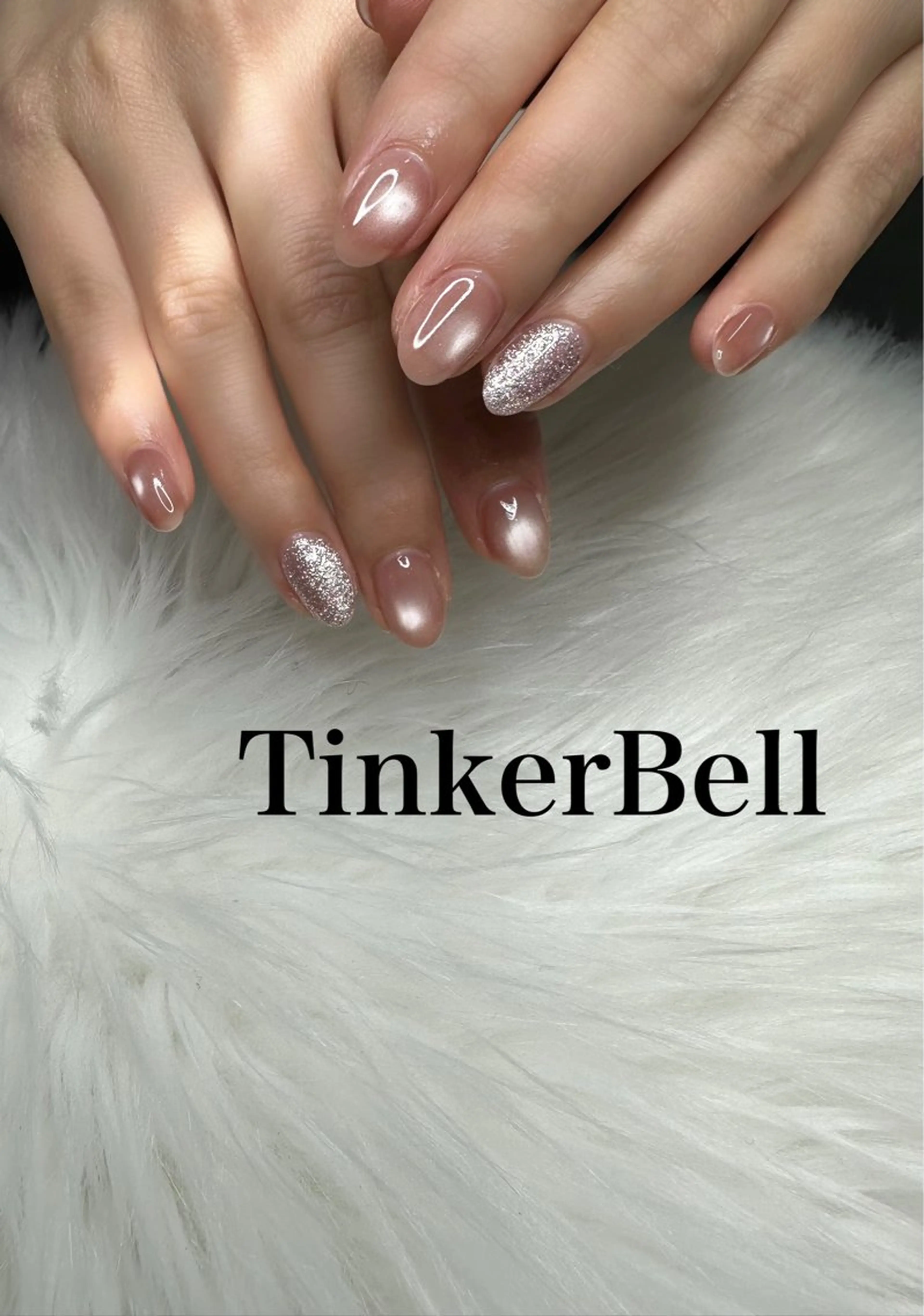 ネイル マグネットネイル ハンドネイル Tinker Bellのネイルデザイン