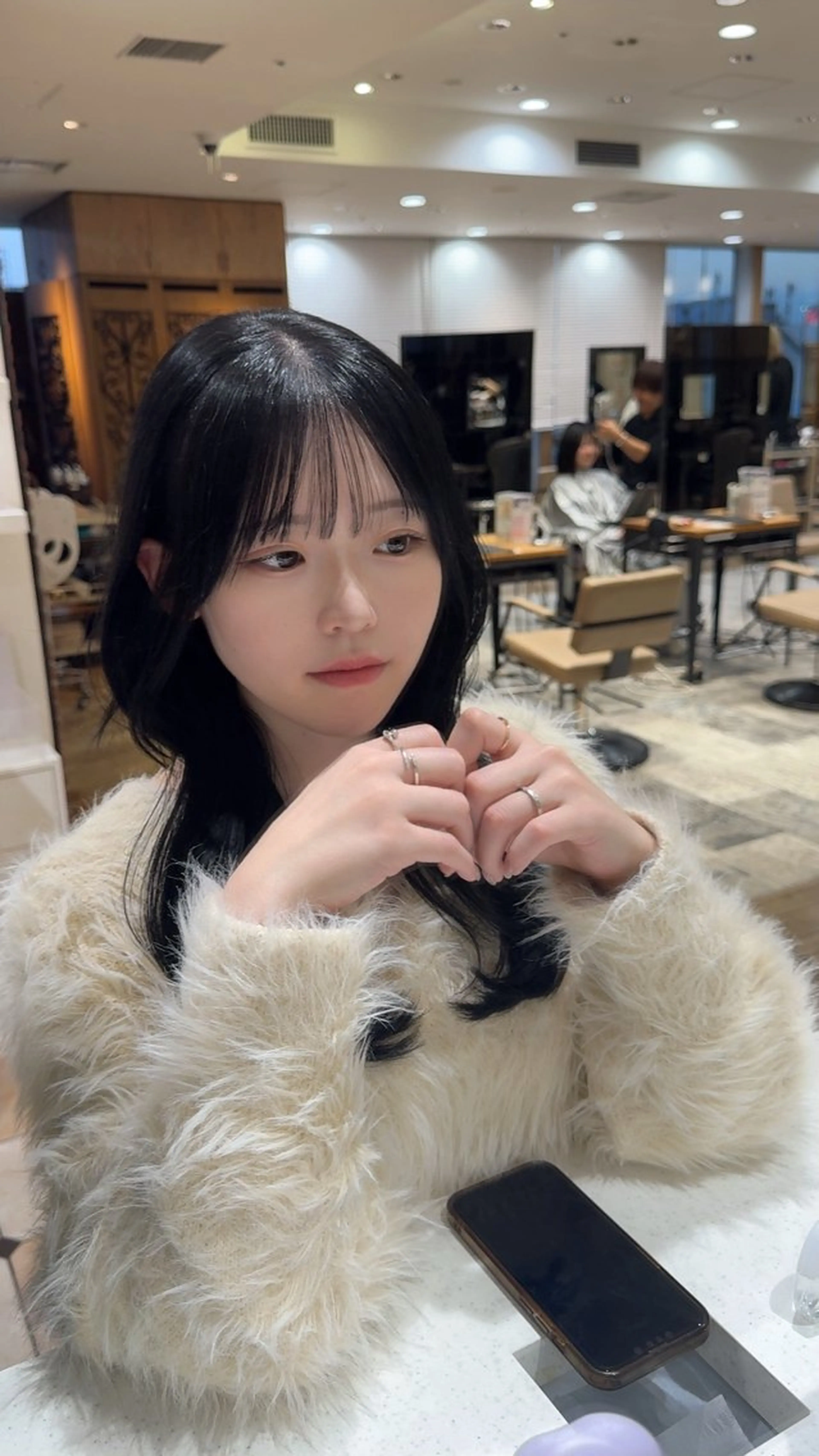 ロング カラー 黒髪 ブルーカラー ブルーブラック 新宿／透明感カラー/ 髪質改善/早野大空のヘアスタイル