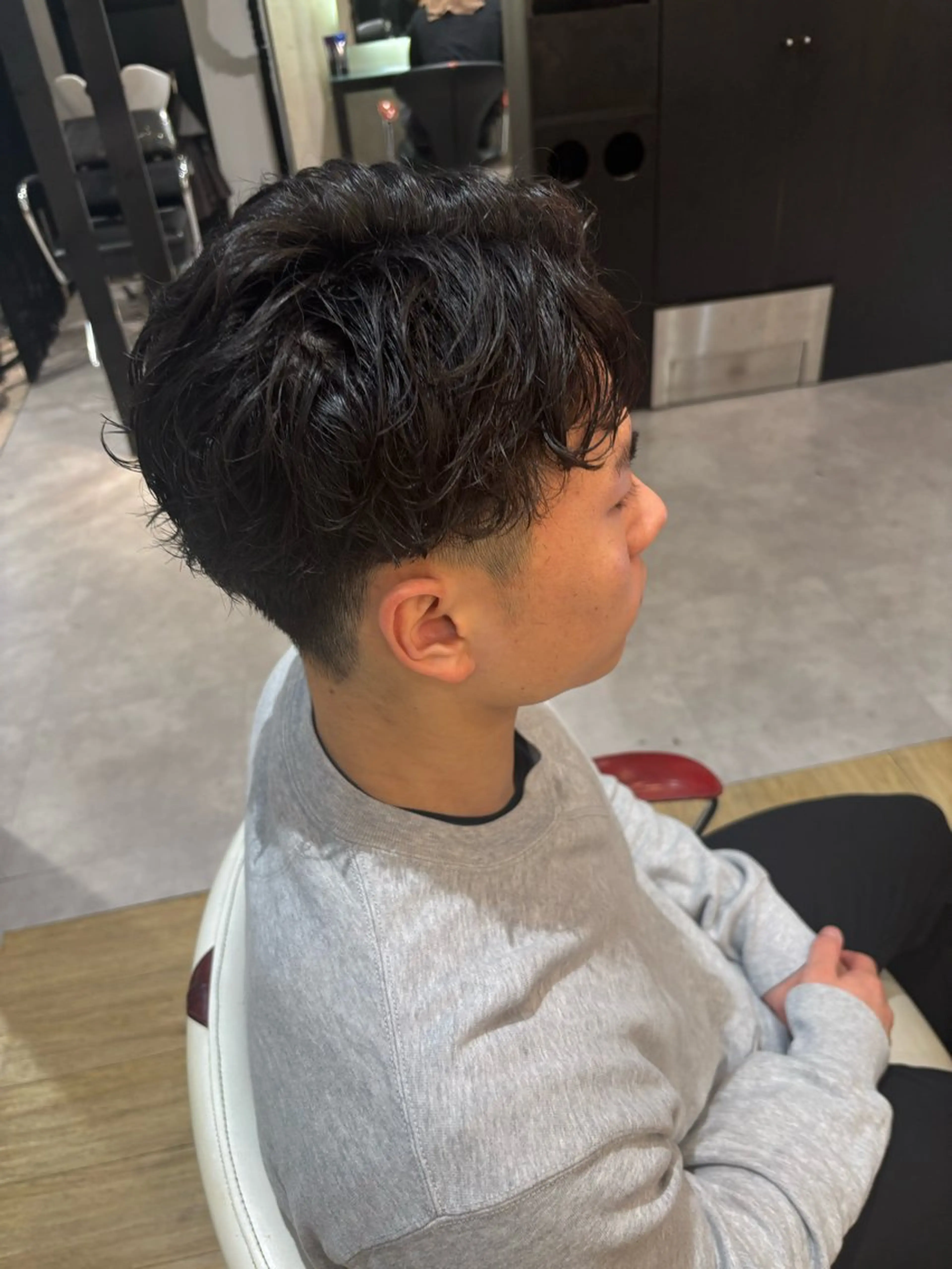 ショート パーマ メンズ メンズ特化／韓国風 /江戸谷大晴のヘアスタイル