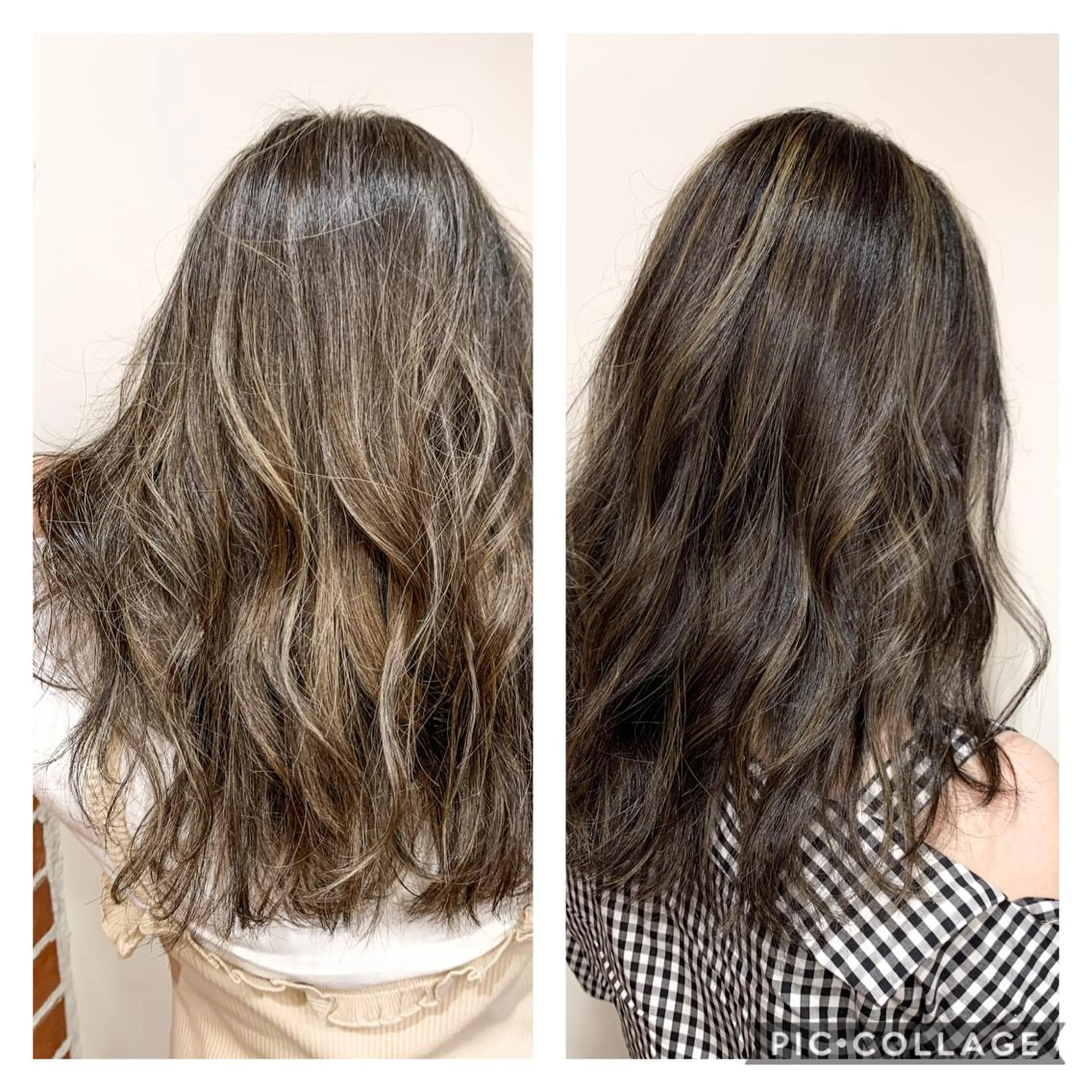 セミロング カラー ヘアカラー トリートメント 岡崎勇人/レイヤー/ 韓国/ケラチンTRのヘアスタイル