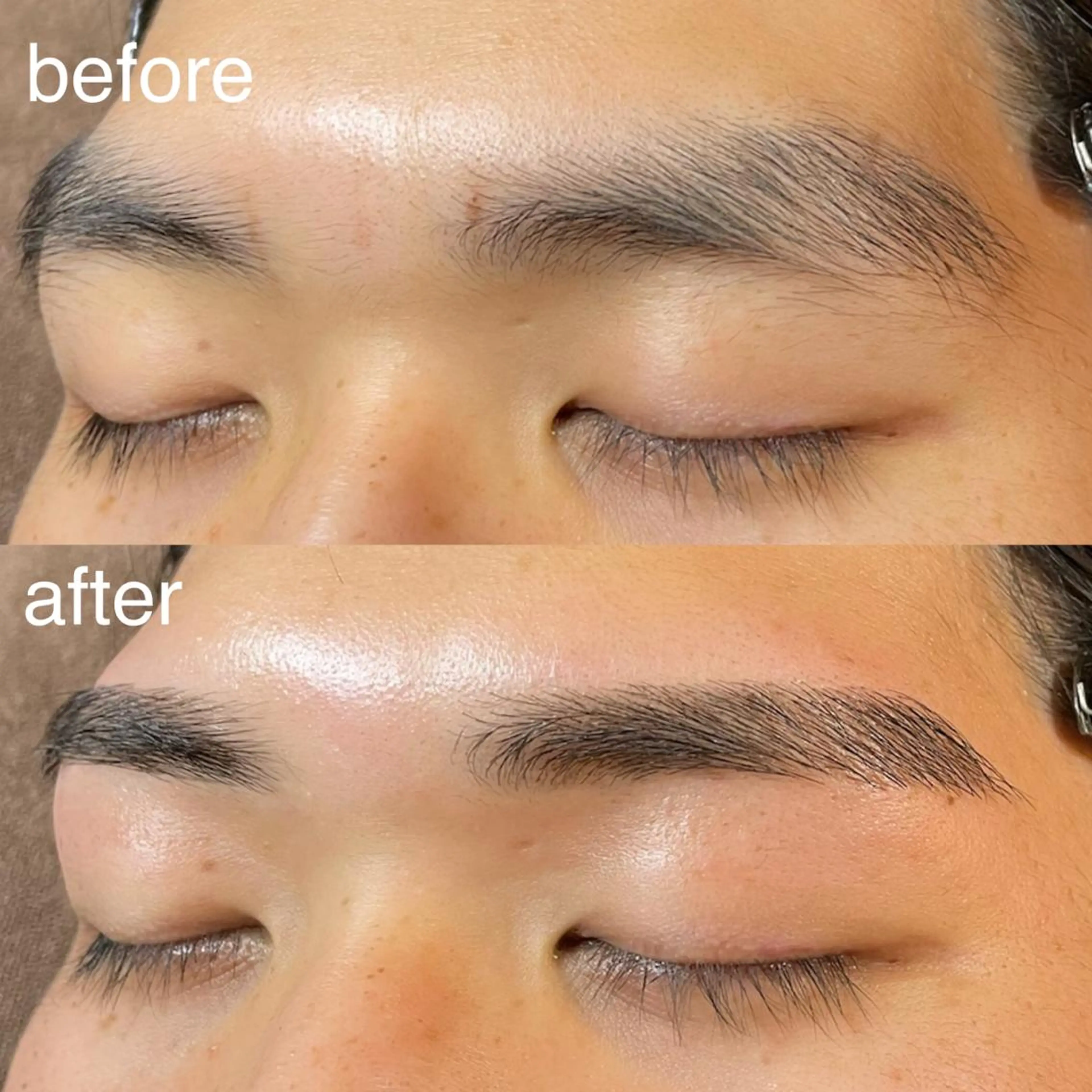 メンズ マツエク・マツパ アイブロウ 眉毛ワックス脱毛 Eyelash Salon BiBiのマツエク・マツパデザイン