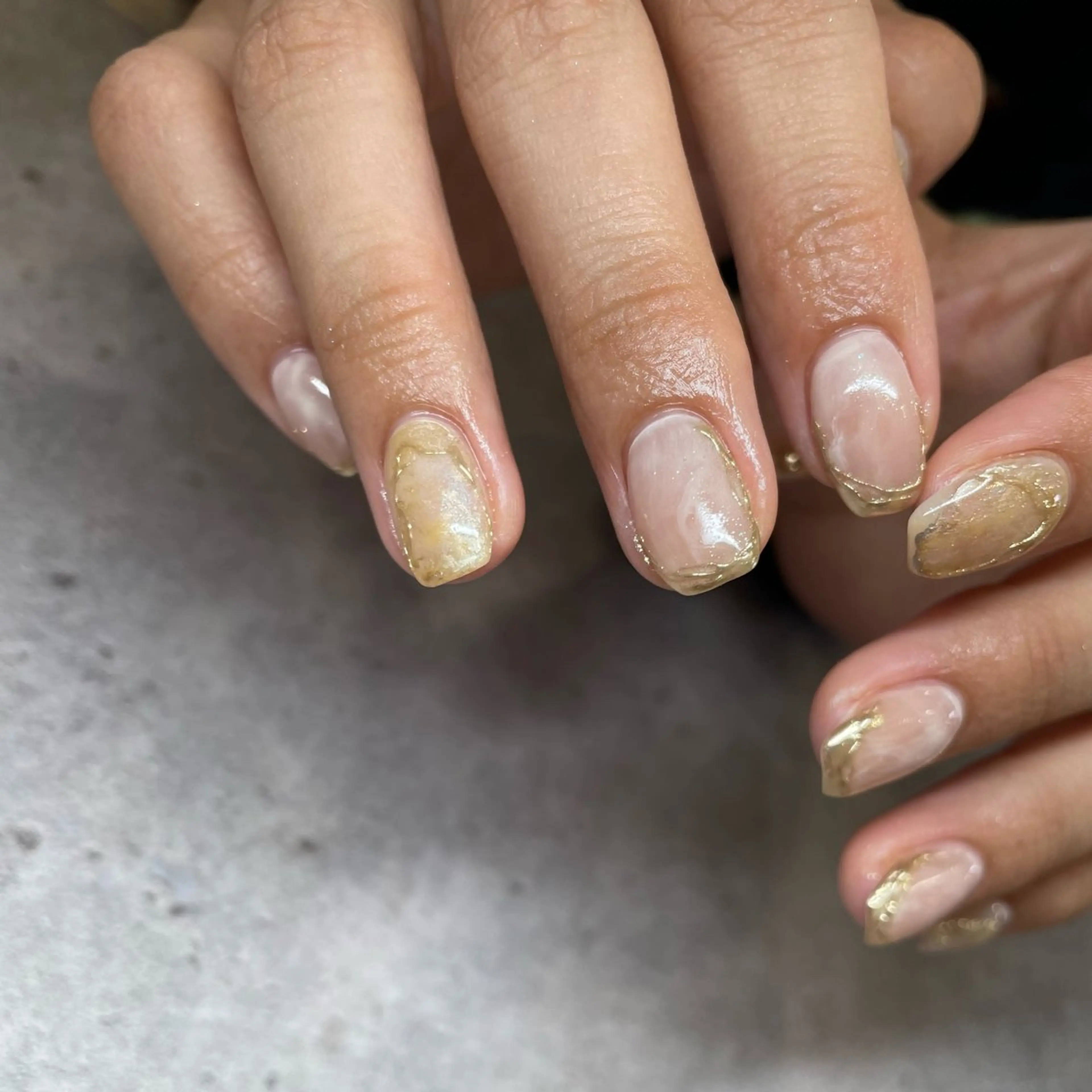 ネイル ニュアンスネイル シンプルネイル ハンドネイル mi / 三軒茶屋 nuanceのネイルデザイン