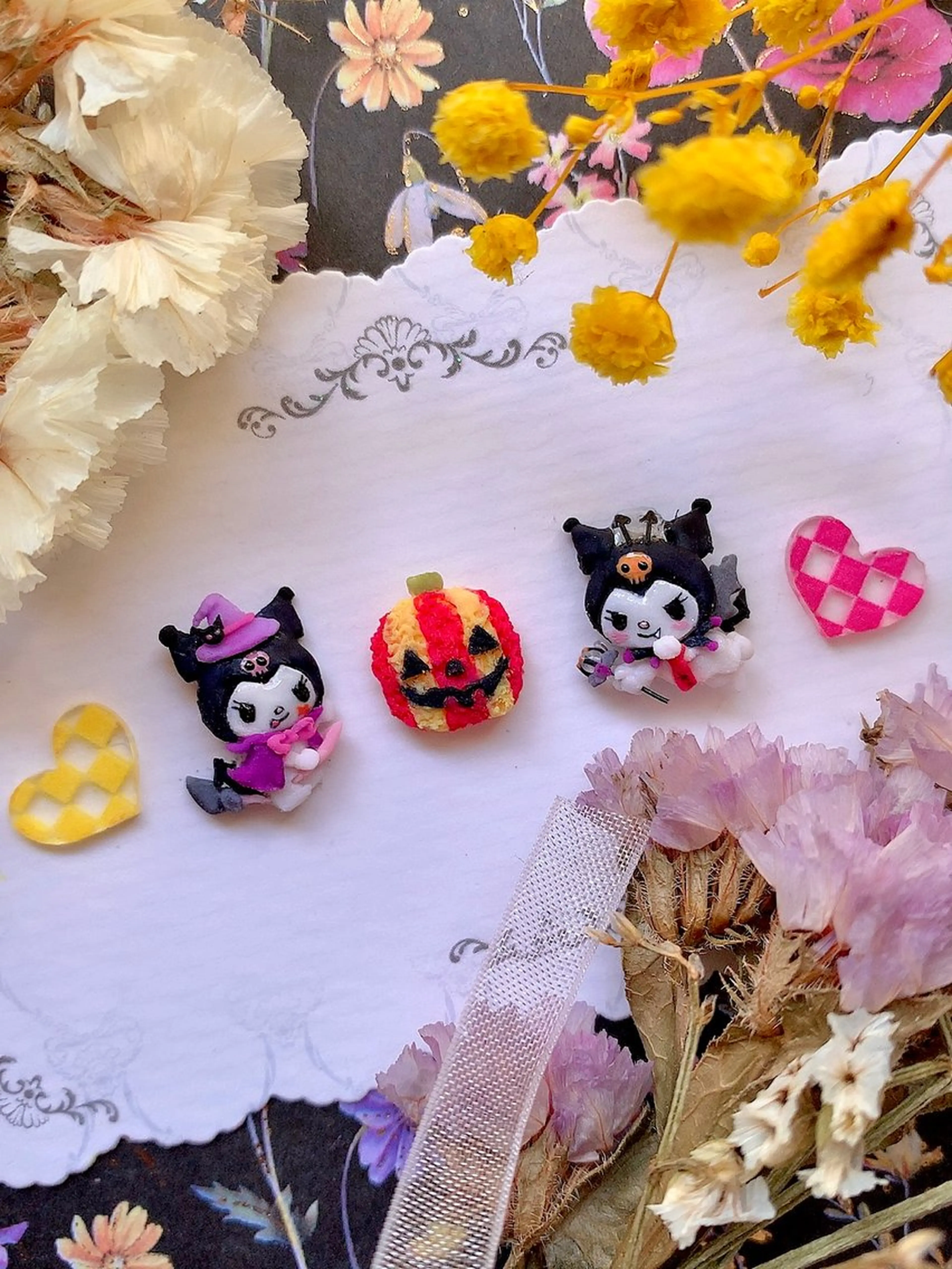 ネイル アートネイル ハロウィン ぷっくりネイル シェアサロンLei.g(レイジー)所属・3Dアートネイル💗 都築レナのネイルデザイン