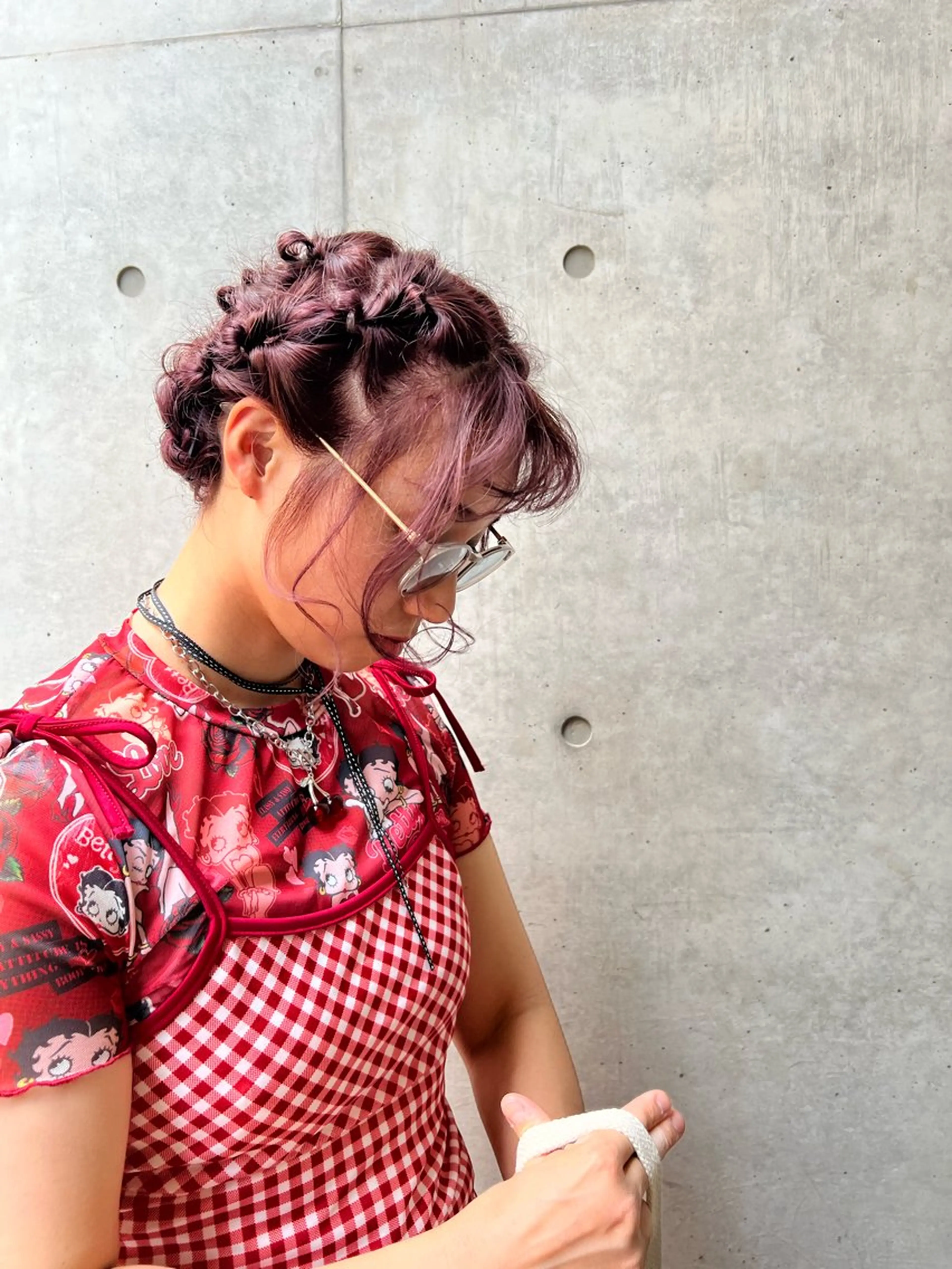 カラー ヘアアレンジ ハイトーン /愛子のヘアスタイル