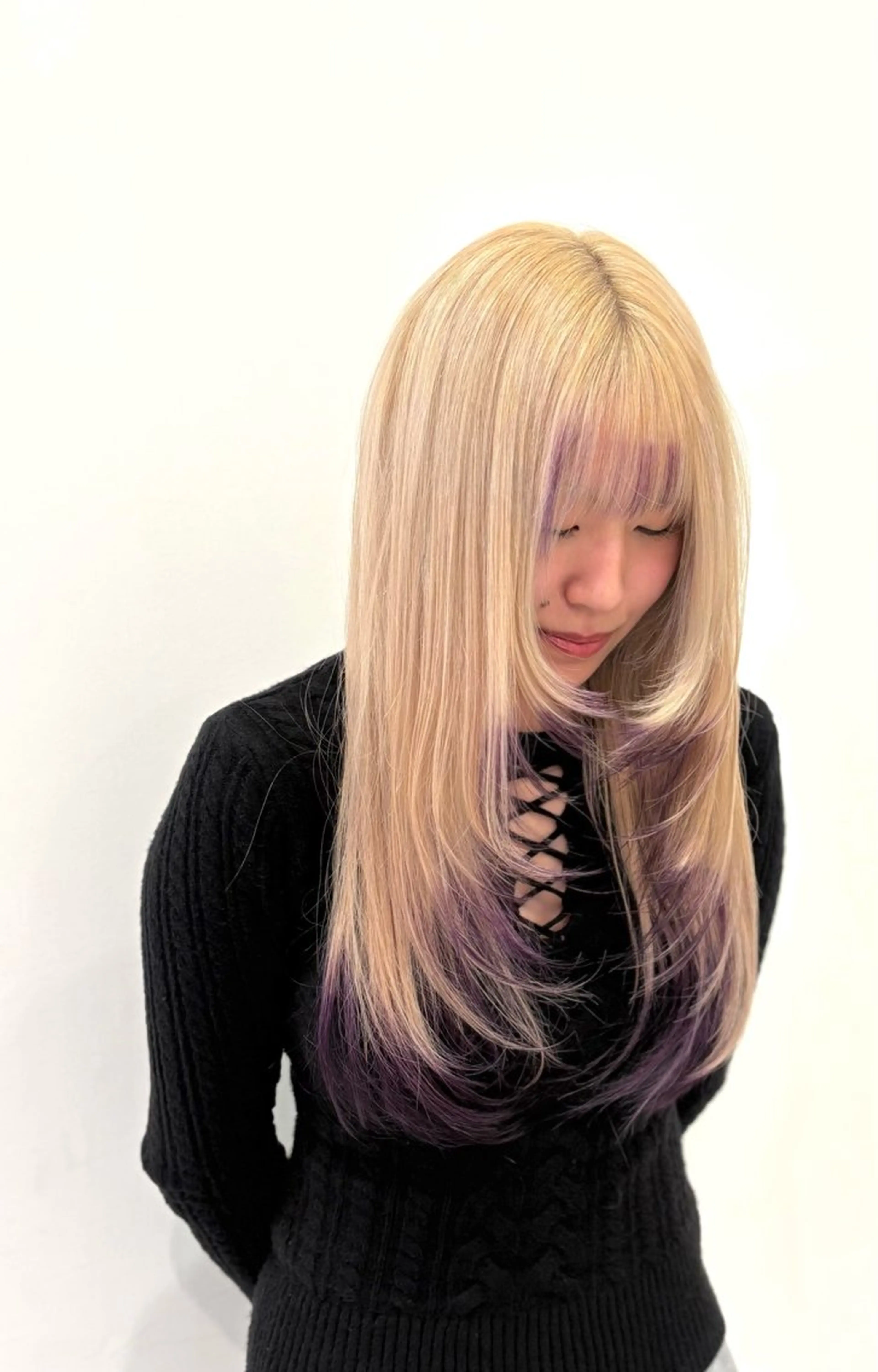 ロング カラー カット ヘアカラー TopStyleSHIZUOKA所属・村尾咲季斗 髪質改善/縮毛矯正のヘアスタイル