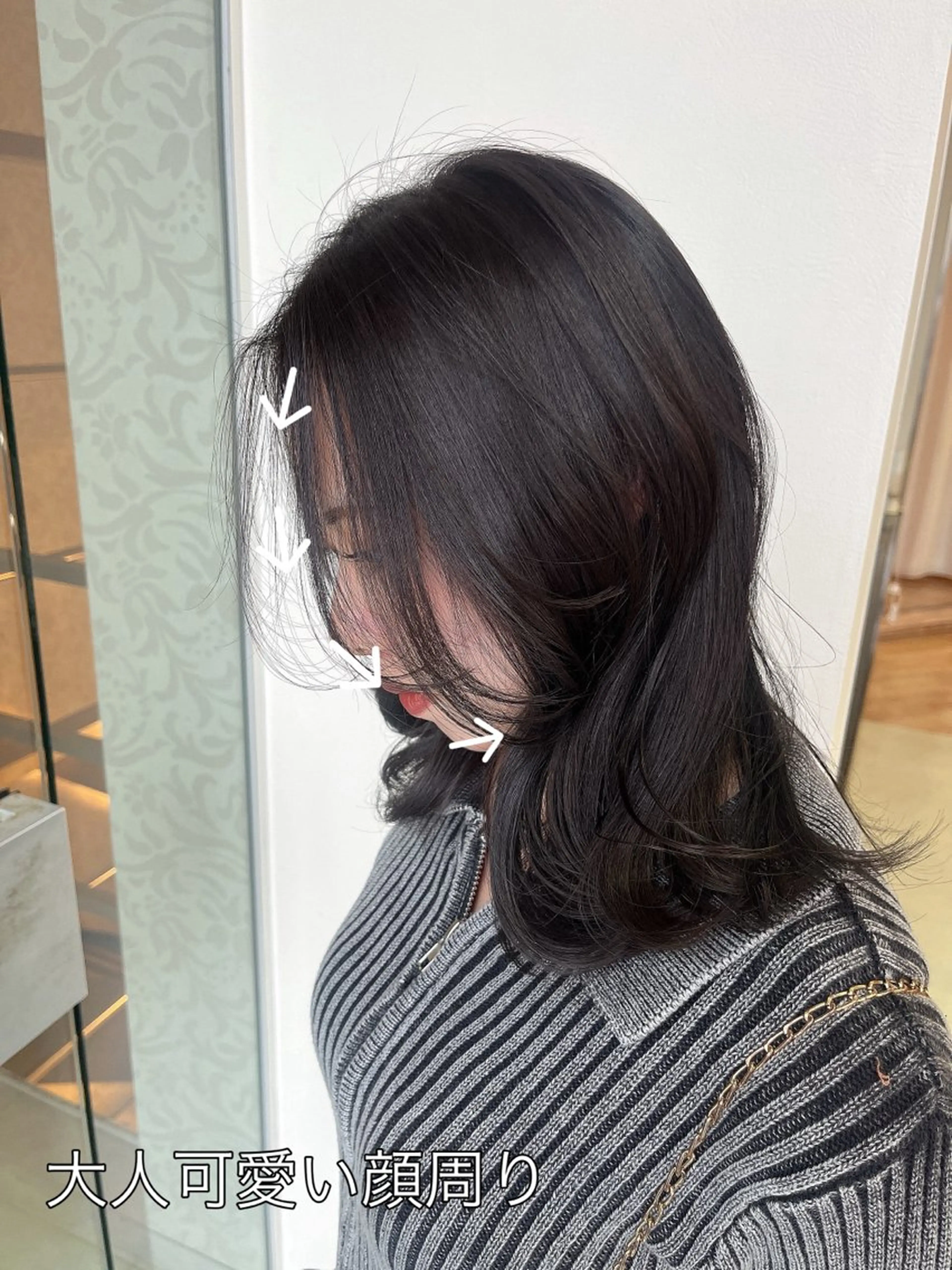 セミロング wil西宮レイヤー 西村徹のヘアスタイル