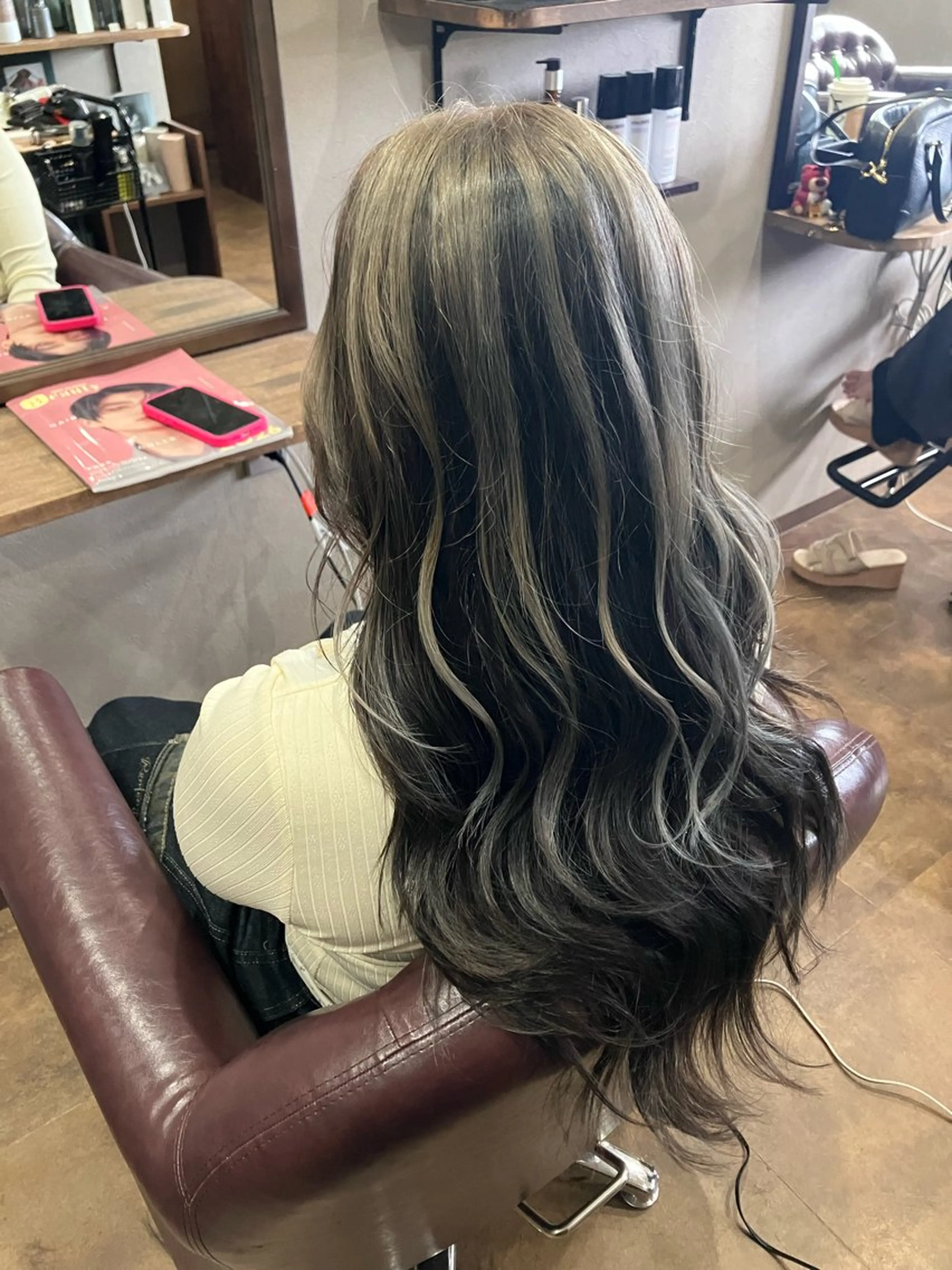 ロング カラー 中木 穂乃風のヘアスタイル