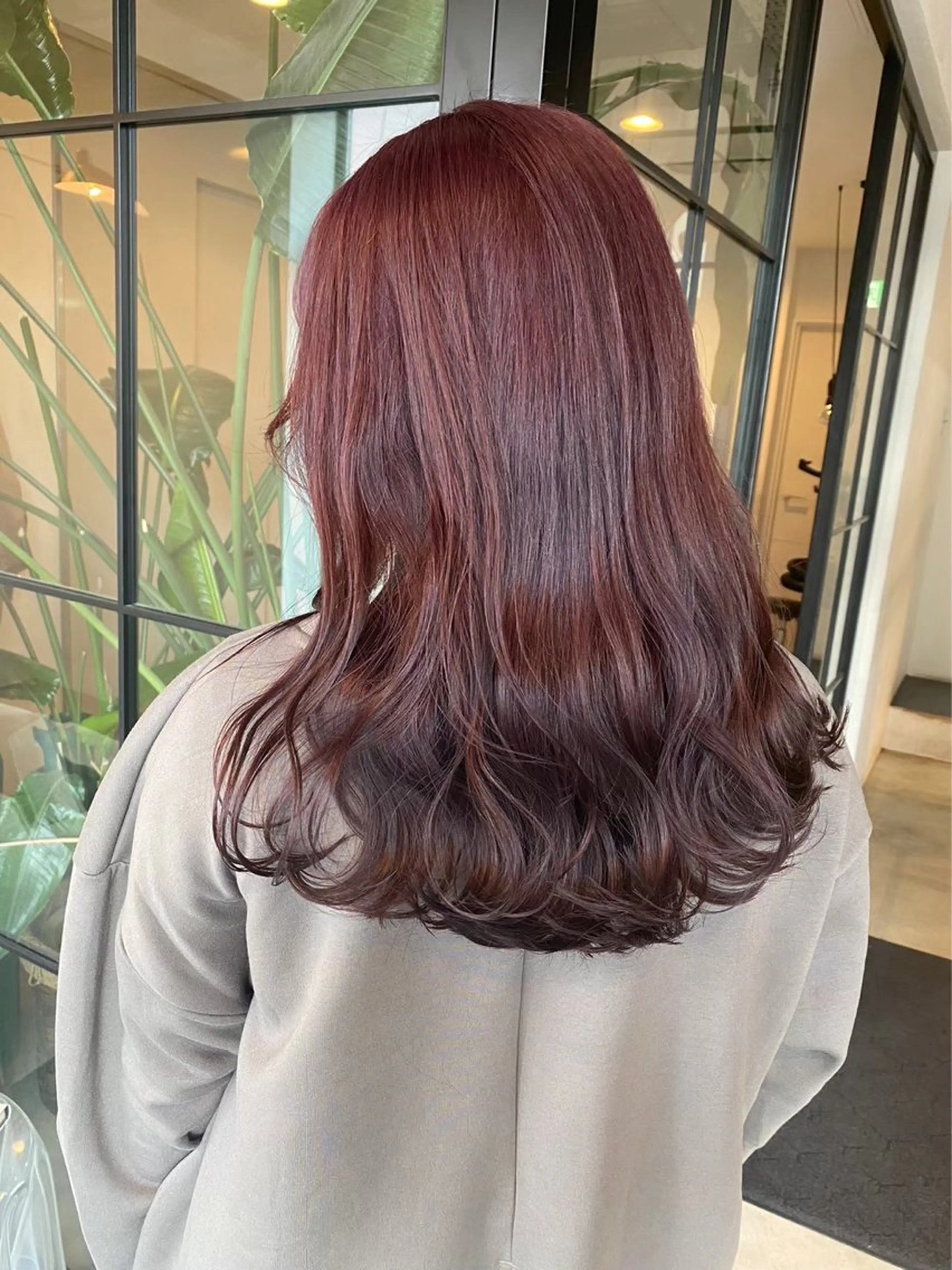 セミロング カット ヘアカラー トリートメント ベージュカラー/新潟 カラー特化/落合優吾のヘアスタイル