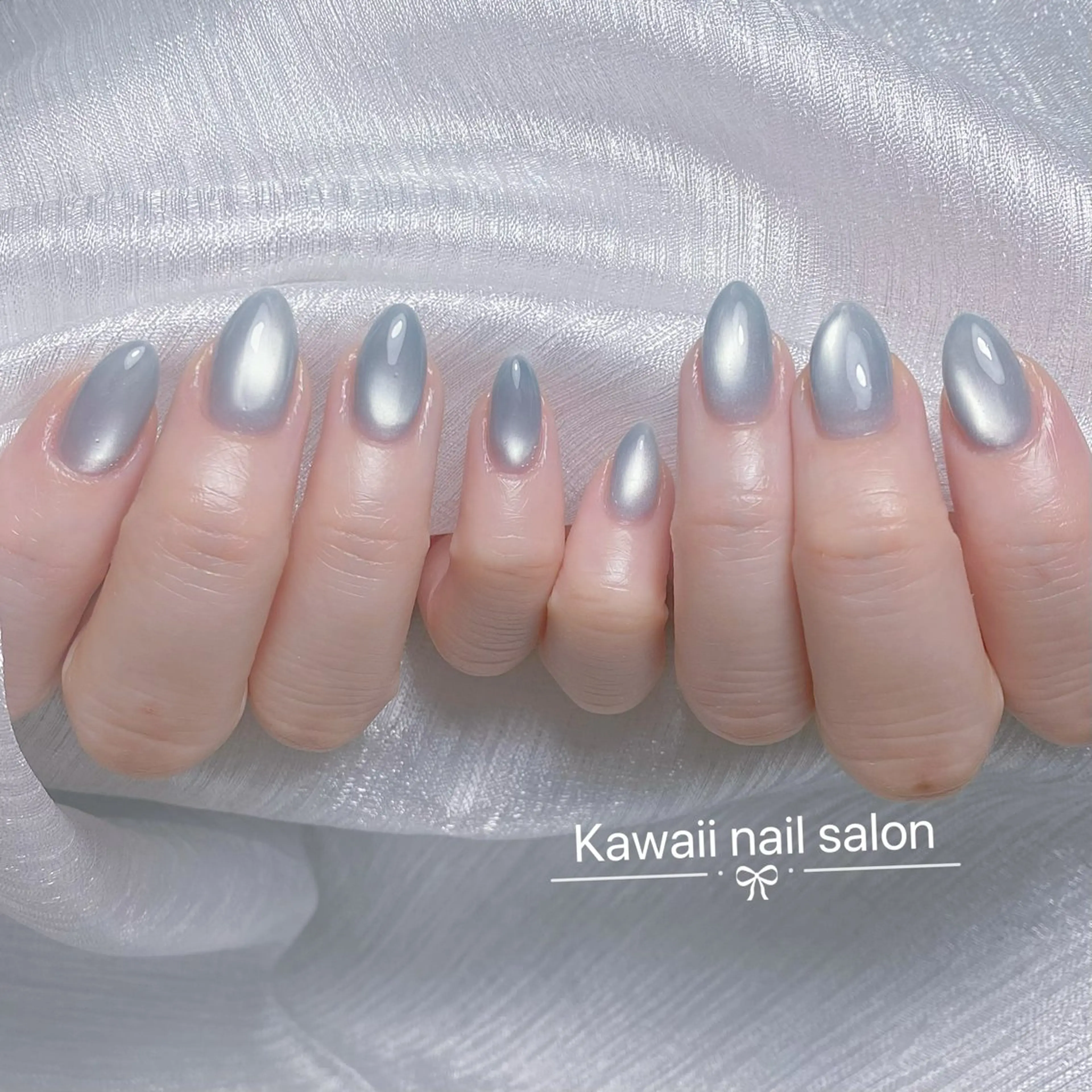 ネイル アートネイル 韓国ネイル マグネットネイル ワンホンネイル ハンドネイル ハンドケア Hina KawaiiNailのネイルデザイン