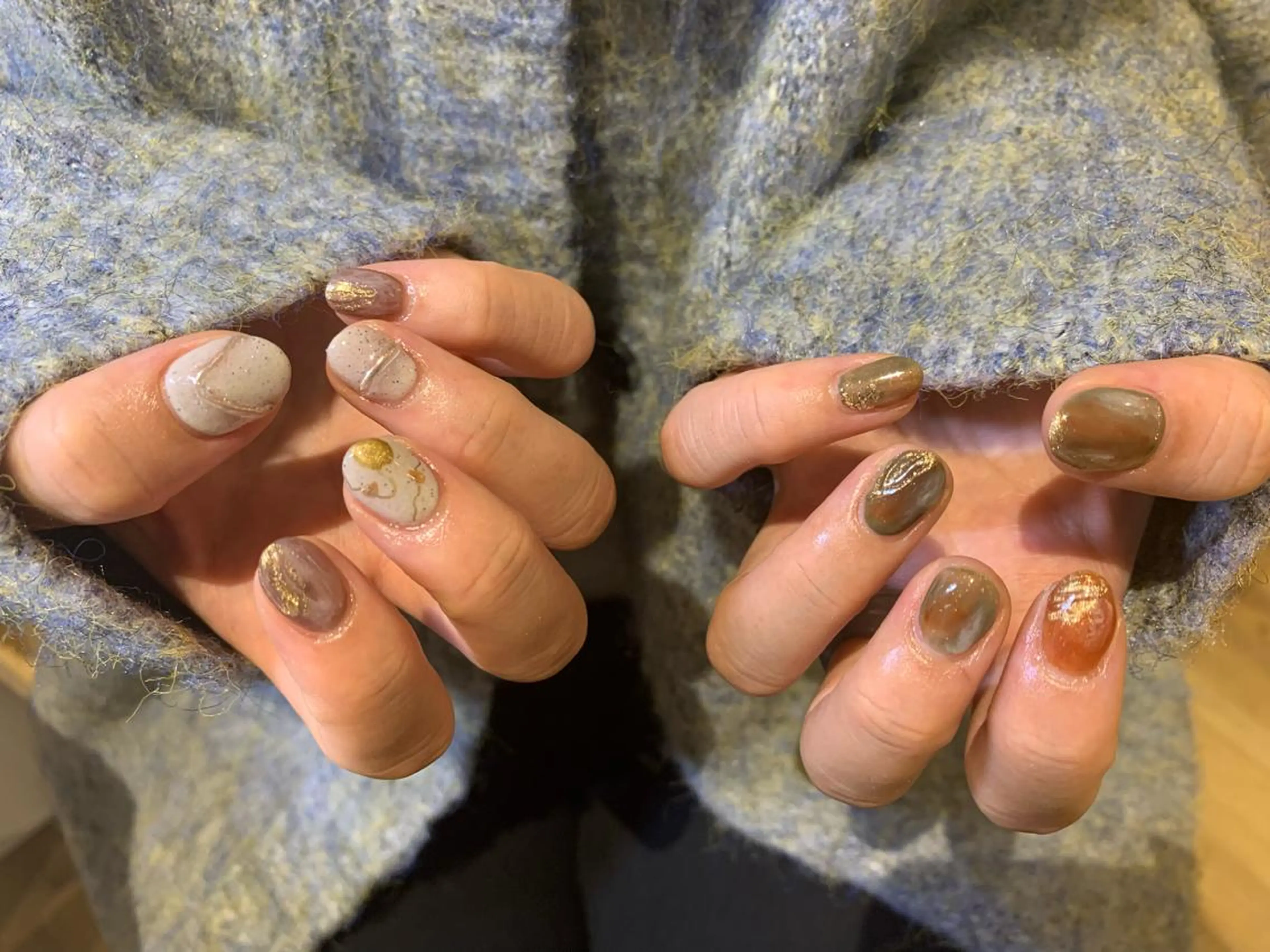 ネイル 持ち込み マキノ ユイのネイルデザイン