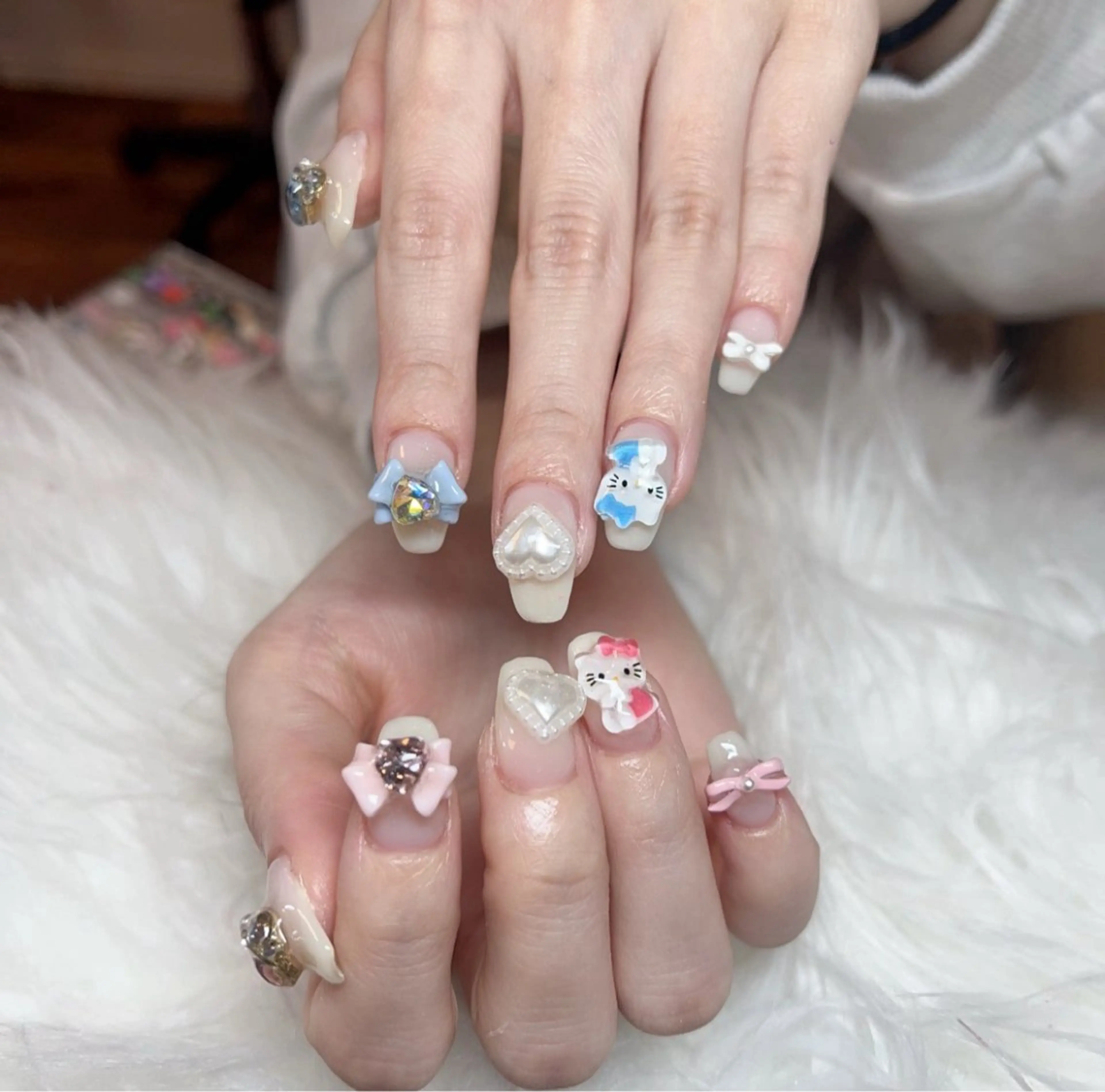 ネイル ハンドネイル 🍄Rina🍄 韓国風ネイルのネイルデザイン