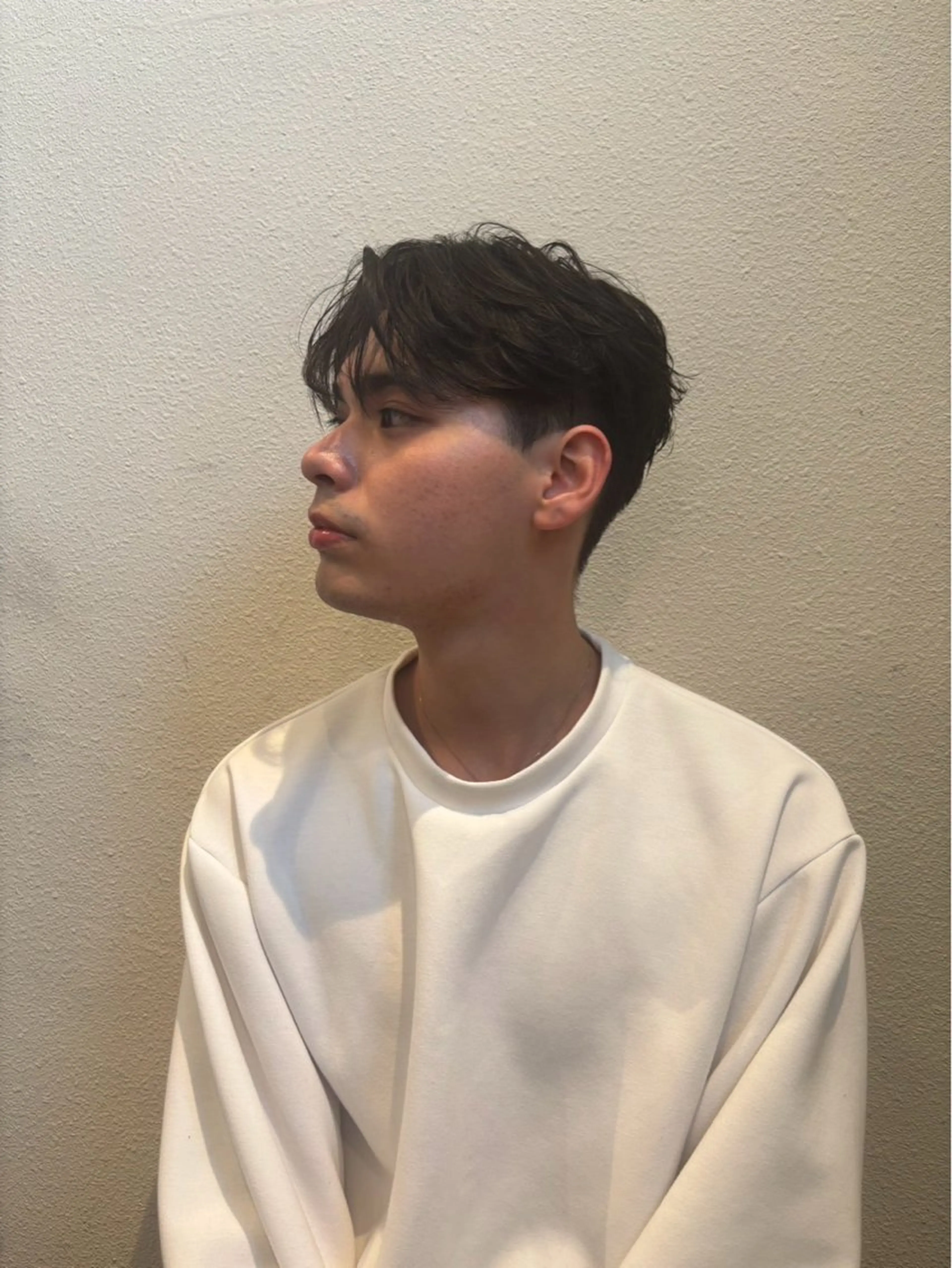 ロング パーマ カット パーマ 艶カラー/メンズ パーマ/いくののヘアスタイル