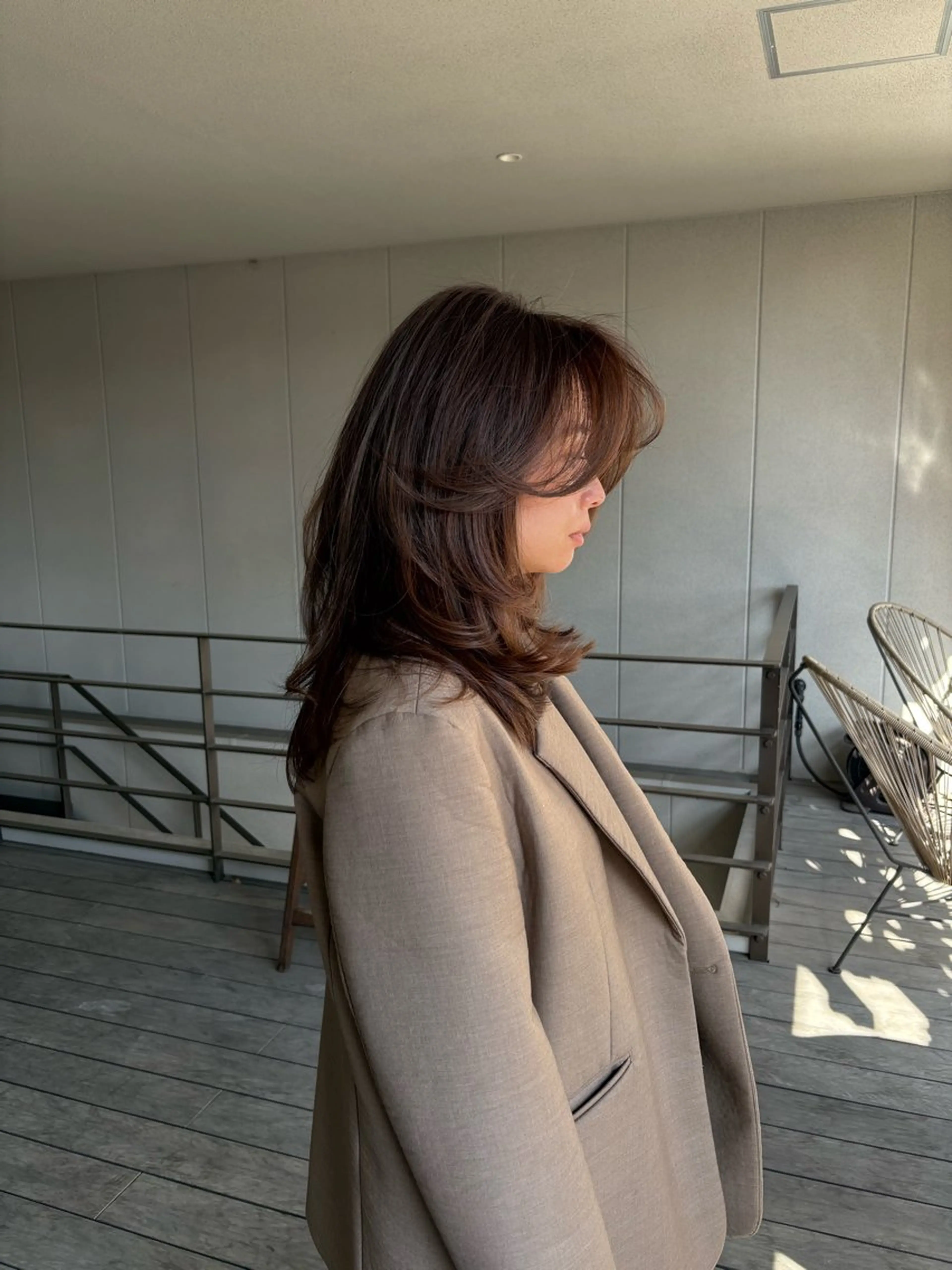 ロング カラー ⭐️海外レイヤー＆ ハイライト⭐️のヘアスタイル