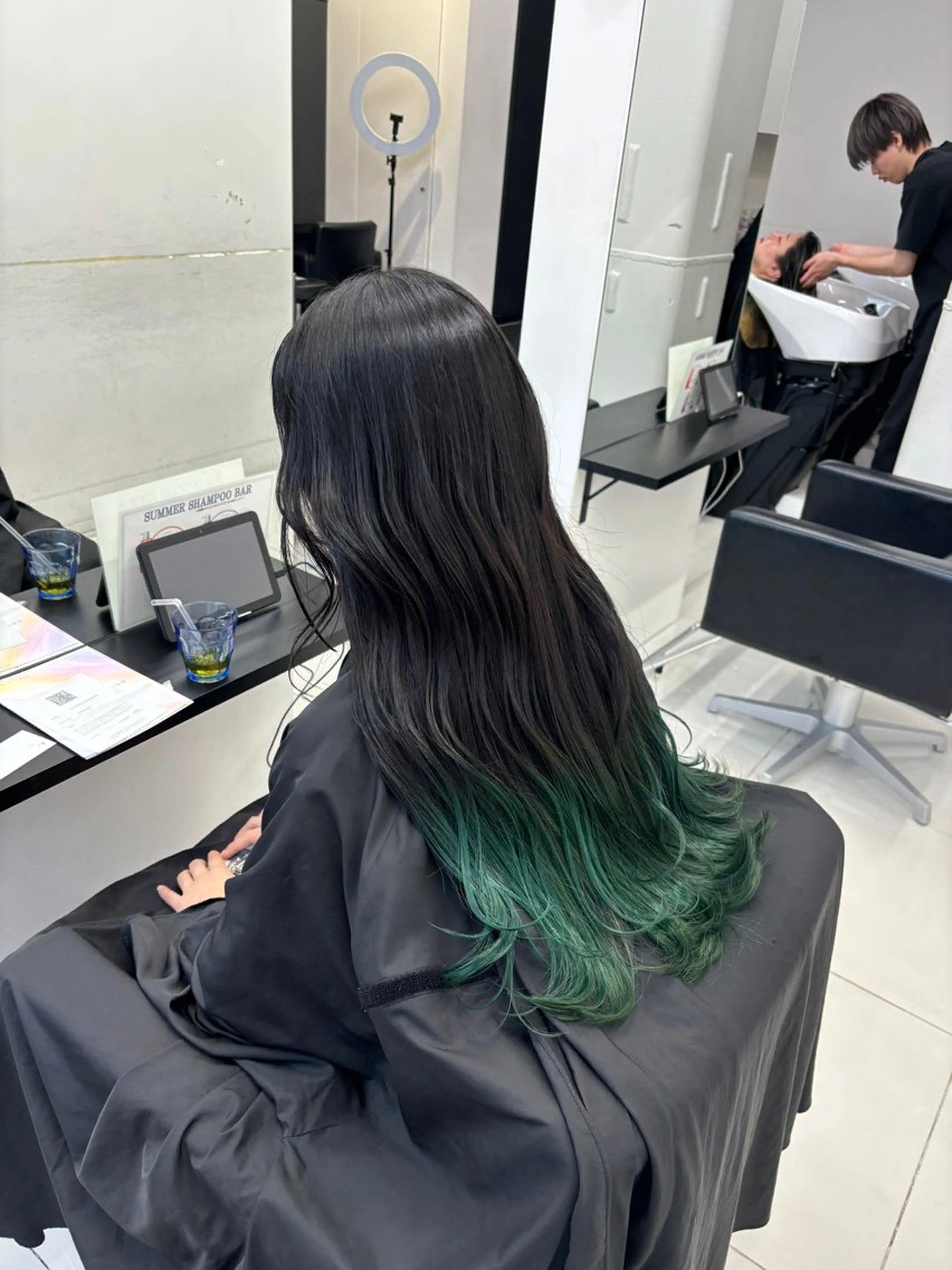 ミディアム カラー ブリーチ グラデーションカラー ヘアカラー トリートメント ⭐️無料！カット モデル募集⭐️夕貴のヘアスタイル