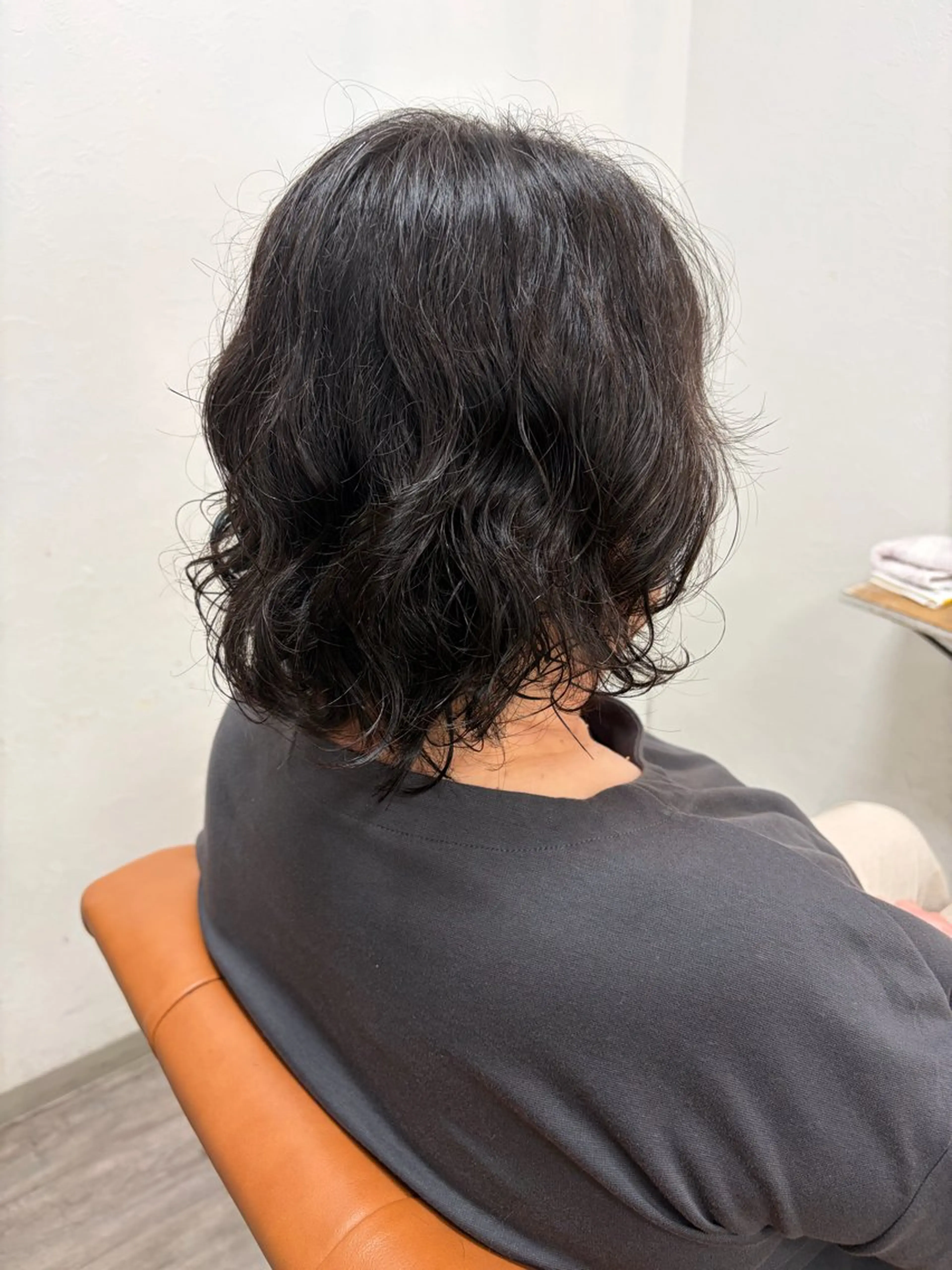 ミディアム パーマ ミディアムパーマ カットモデル/金山・ 美容院/田口流名のヘアスタイル