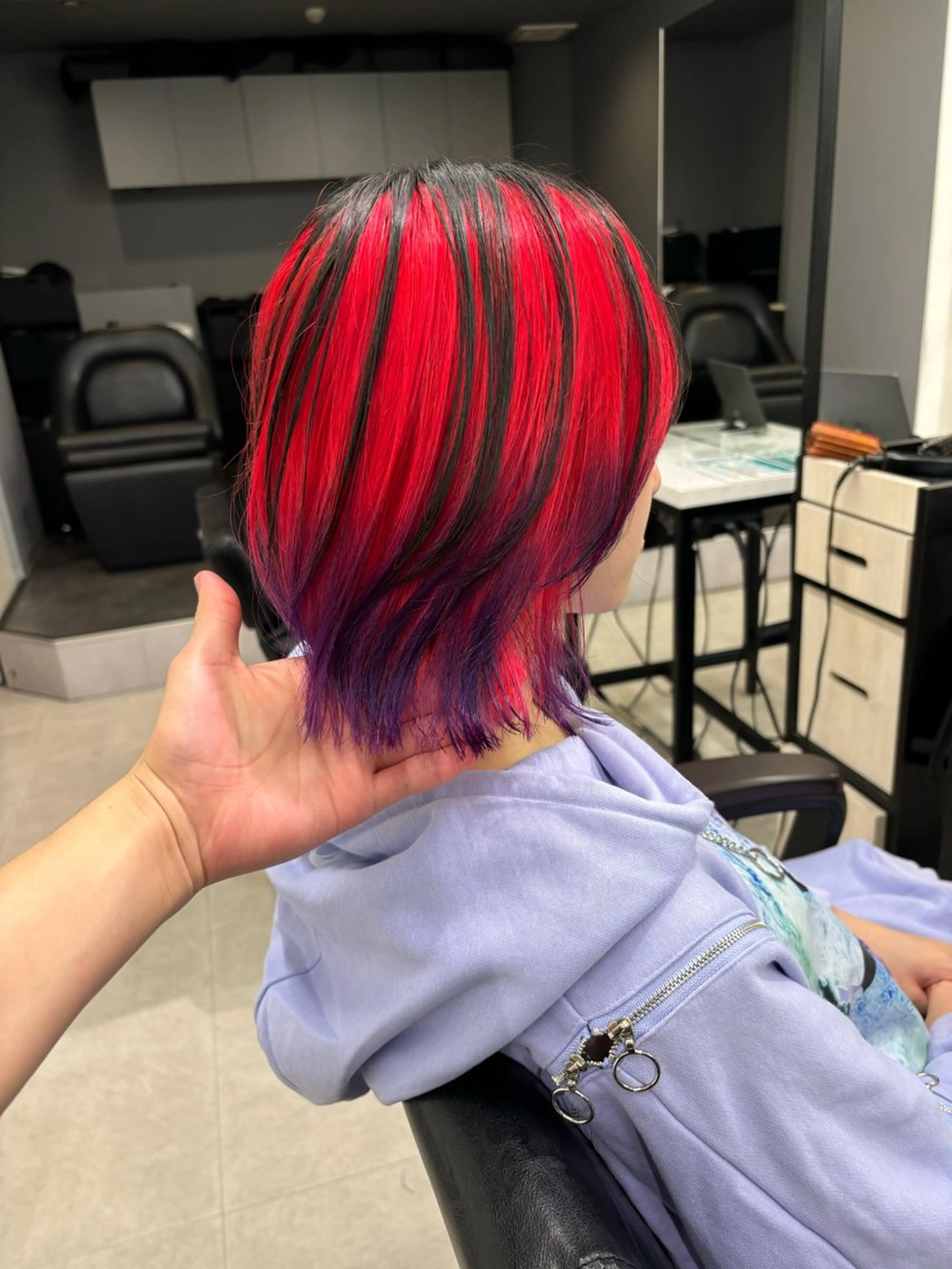 ショート カラー デザインカラー グラデーションカラー カット ヘアカラー トリートメント ハイライト/ショート /ボブ/RYOHEIのヘアスタイル