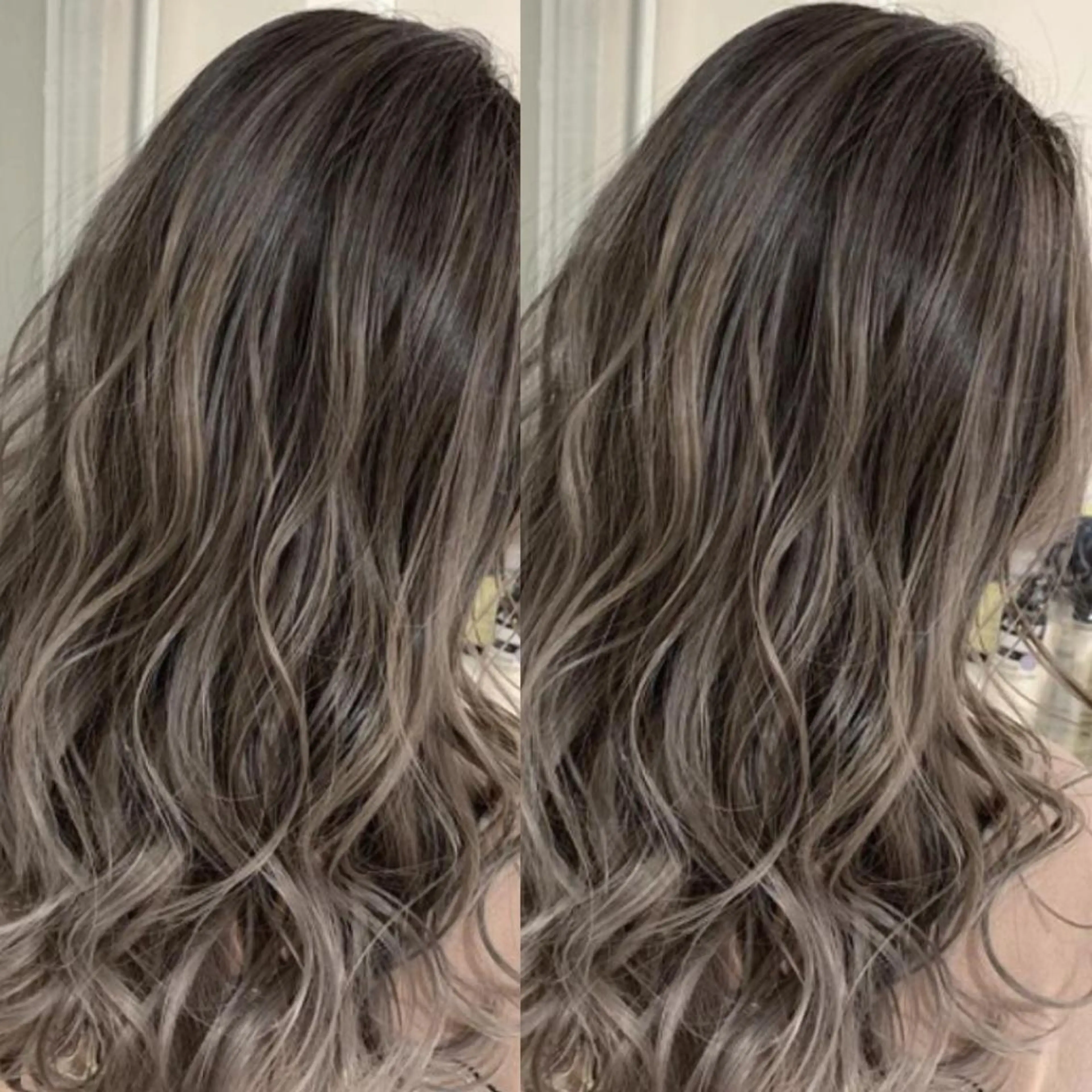 ミディアム 縮毛/レイヤー 韓国/橋口のヘアスタイル