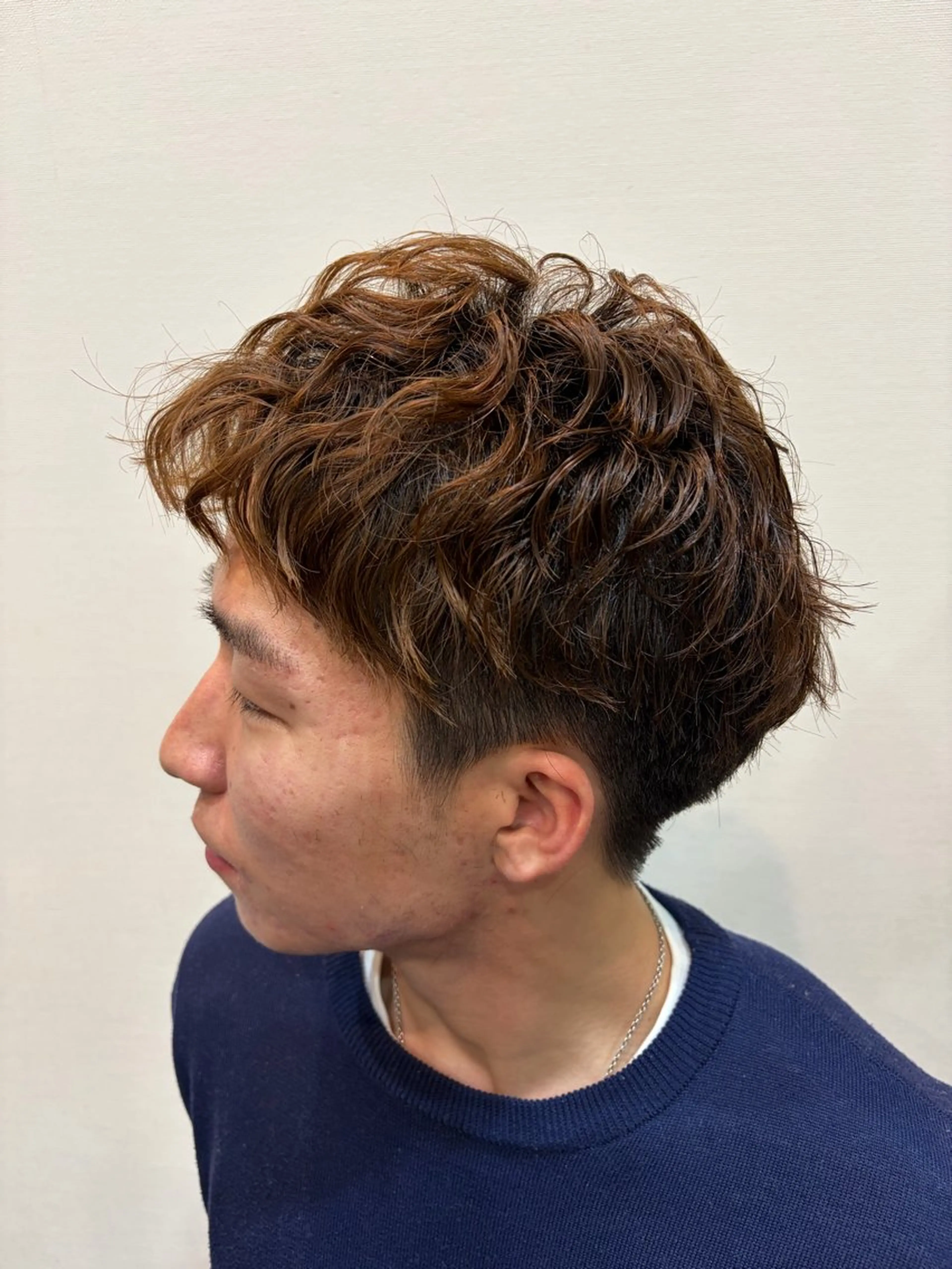 メンズ メンズパーマ メンズショート ツーブロック パーマ 中村 仁哉のヘアスタイル