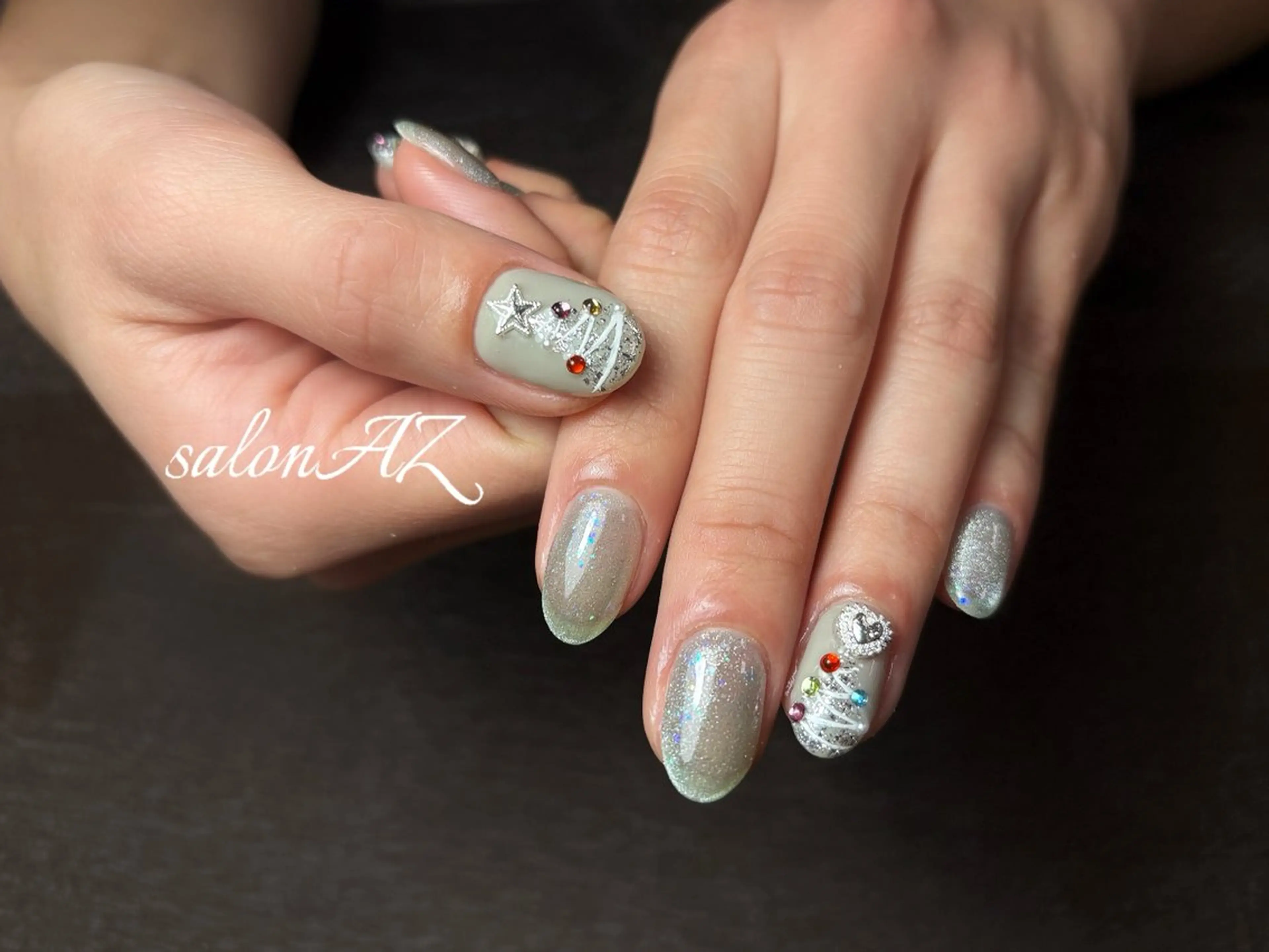 ネイル アートネイル 長さ出し フットネイル フレンチネイル ジェルネイル ハンドネイル salon AZのネイルデザイン