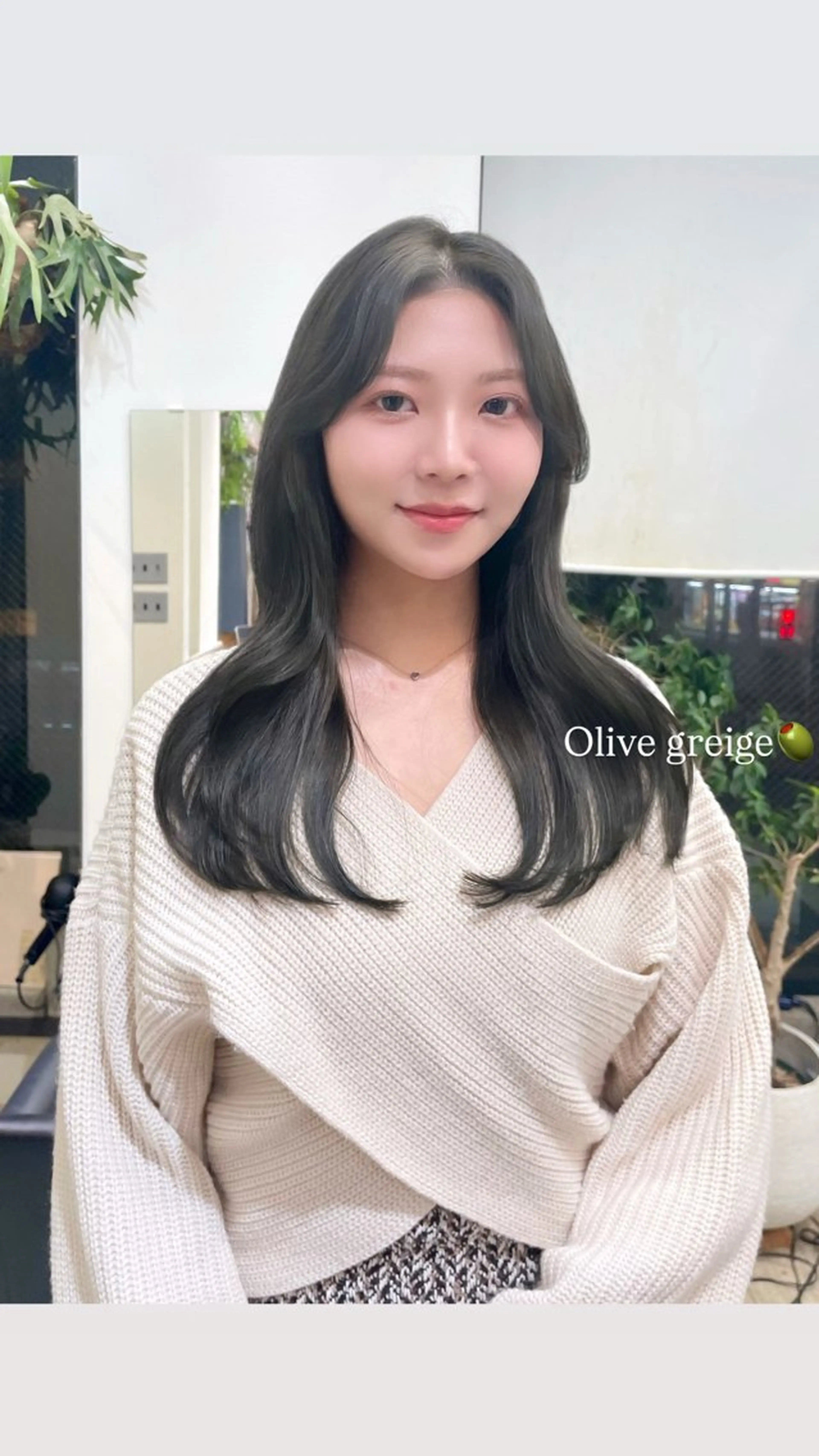 ロング カラー カット ヘアカラー 縮毛矯正 トリートメント カノン/透明感カラー /酸性ストレートのヘアスタイル