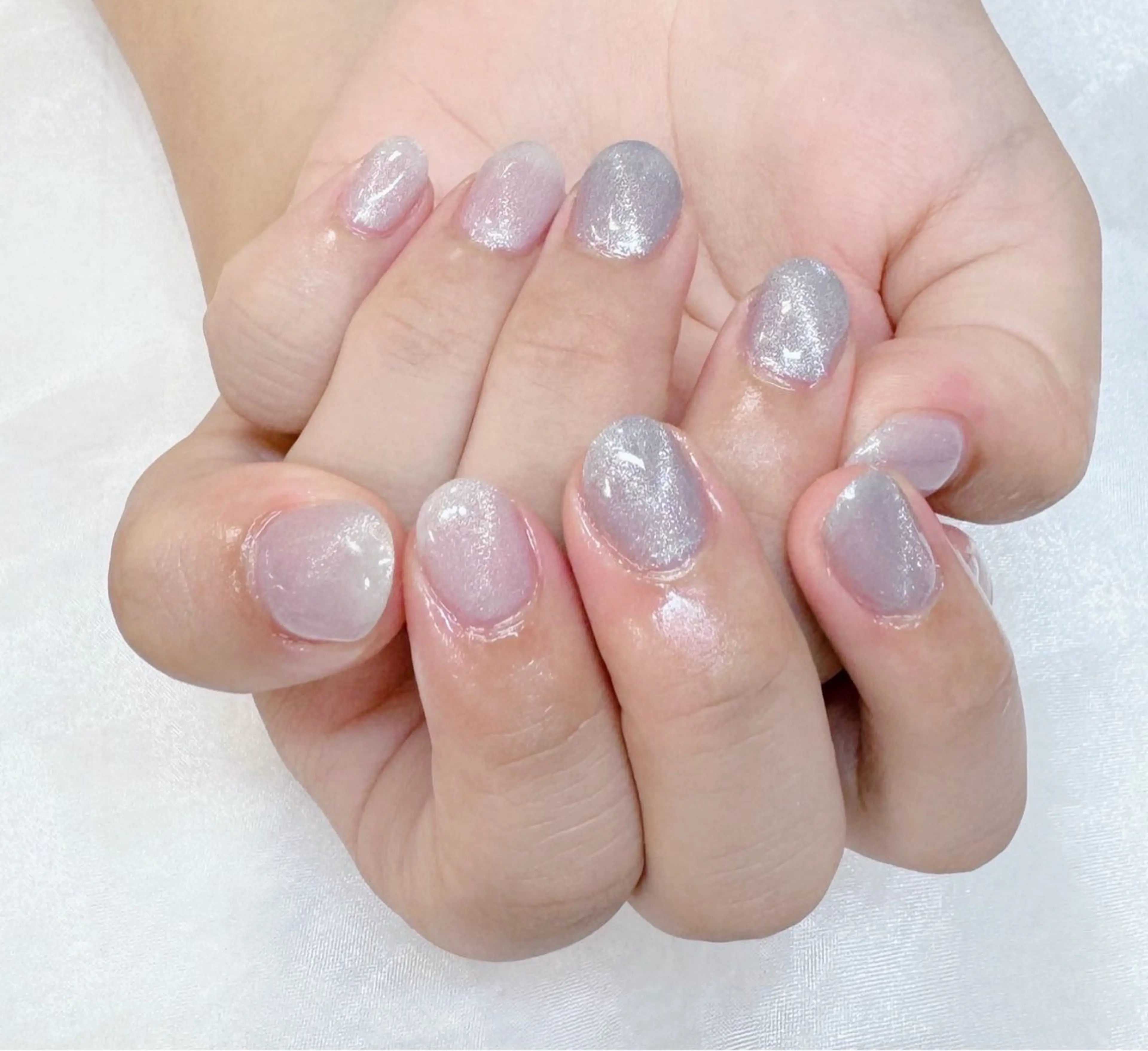 ネイル キラキラネイル マグネットネイル オフィスネイル maruyasu. yのネイルデザイン