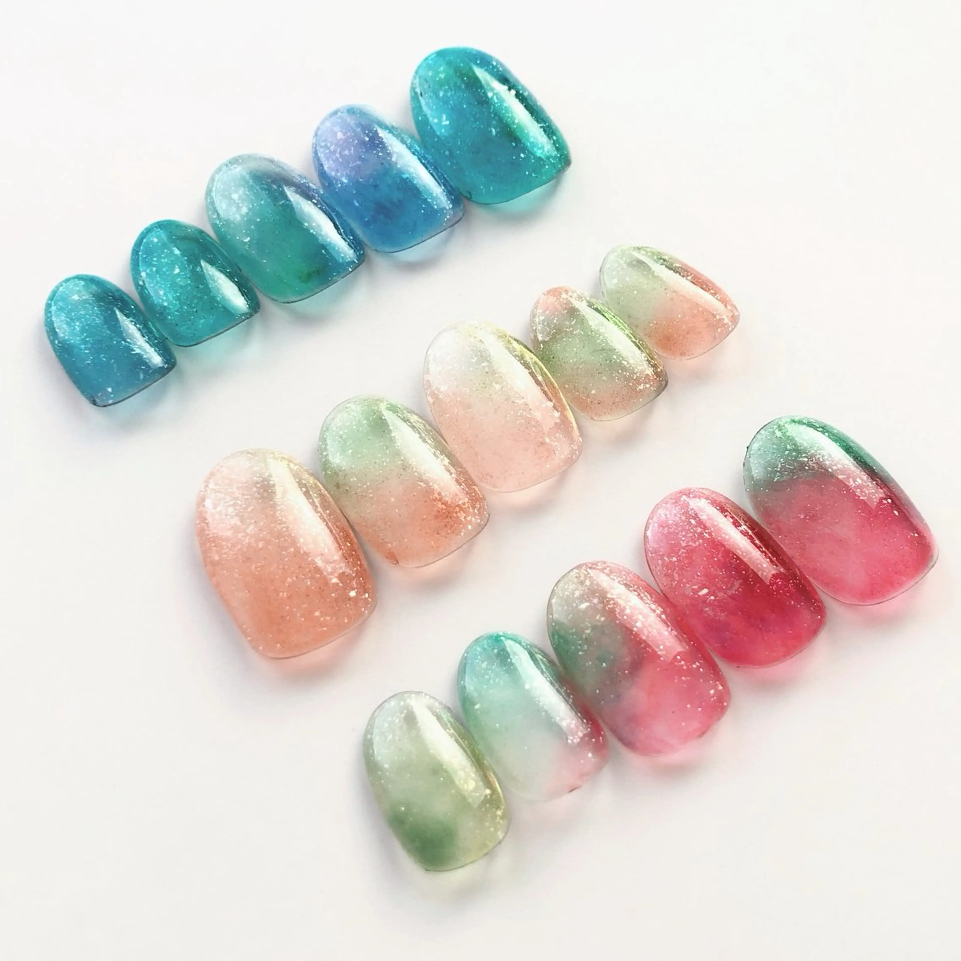 ネイル クリアネイル フットネイル ニュアンスネイル atelier in bloomのネイルデザイン