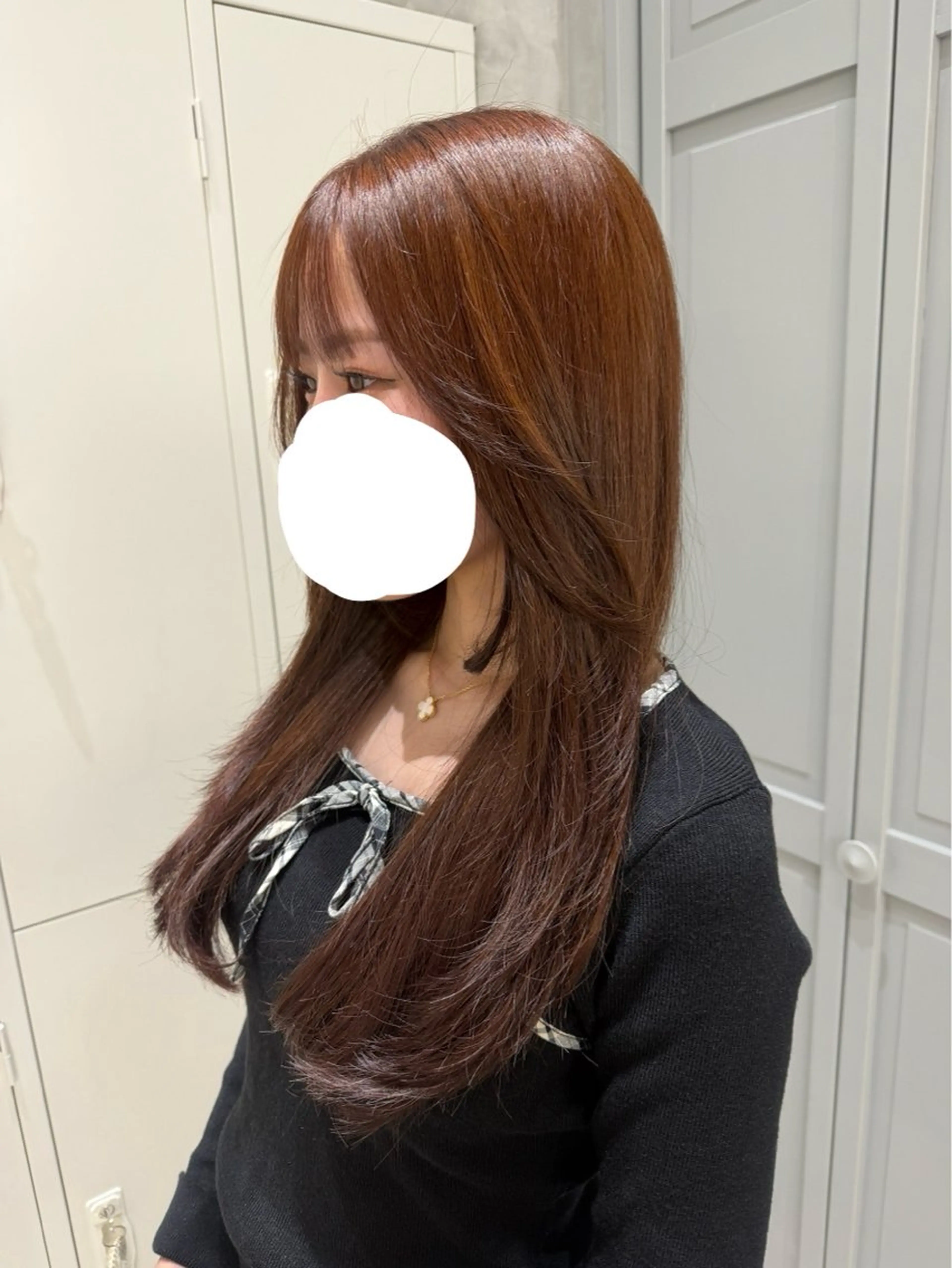 ロング ハッシュカット 髪質改善 レイヤーカット カット ヘアカラー トリートメント 【ジーナ新宿】 大橋美月のヘアスタイル