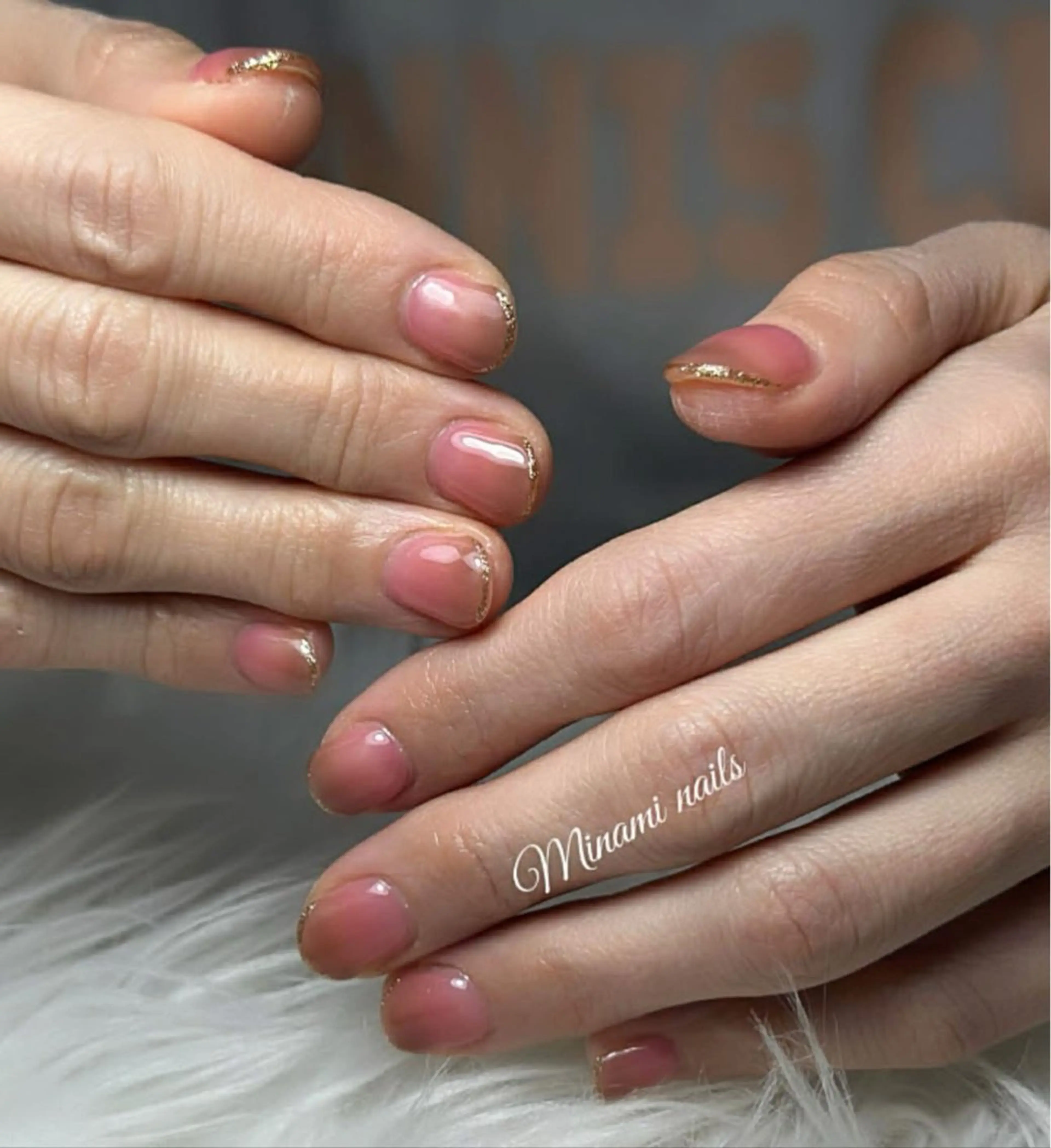 ネイル アートネイル オーロラネイル ガーリー キラキラネイル 韓国ネイル ハンドネイル Minami Nailsのネイルデザイン