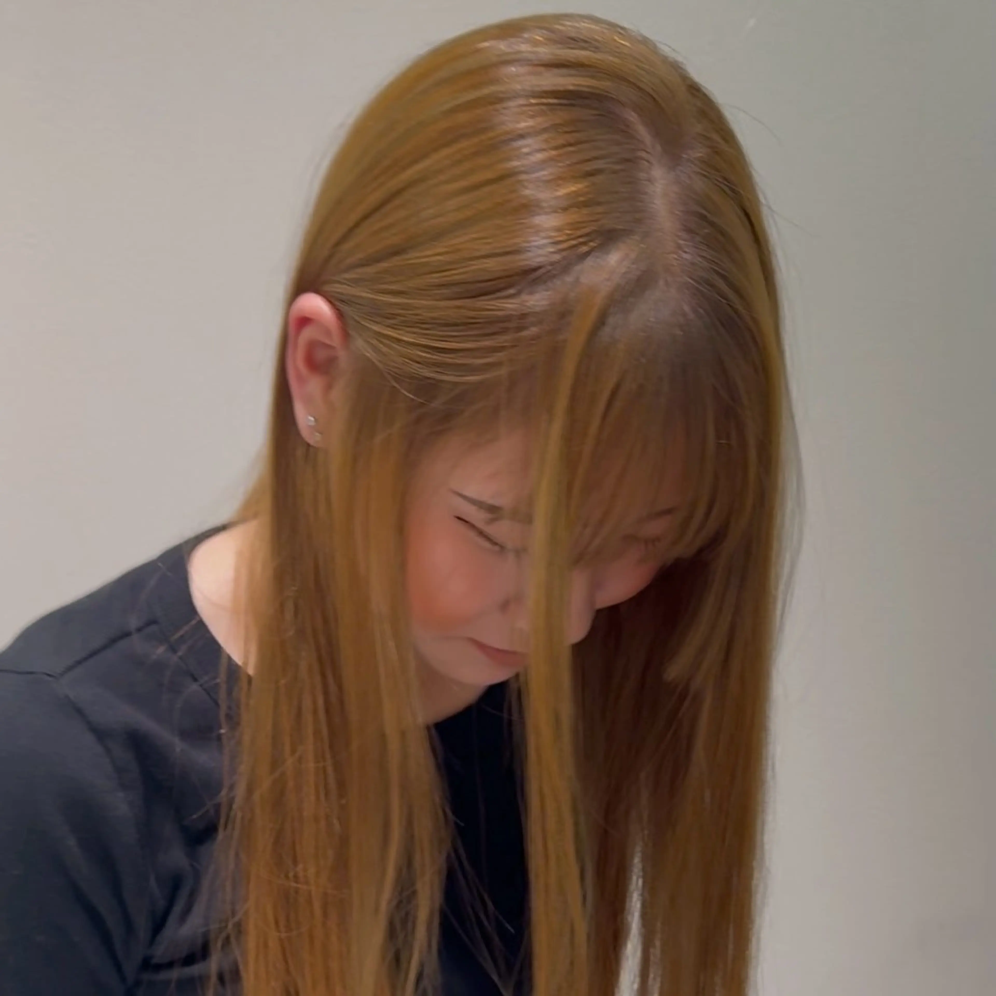 ロング ケアカラー ヘアカラー nonel.所属・透明感🍨レイヤー ヘアセット/miyuのヘアスタイル