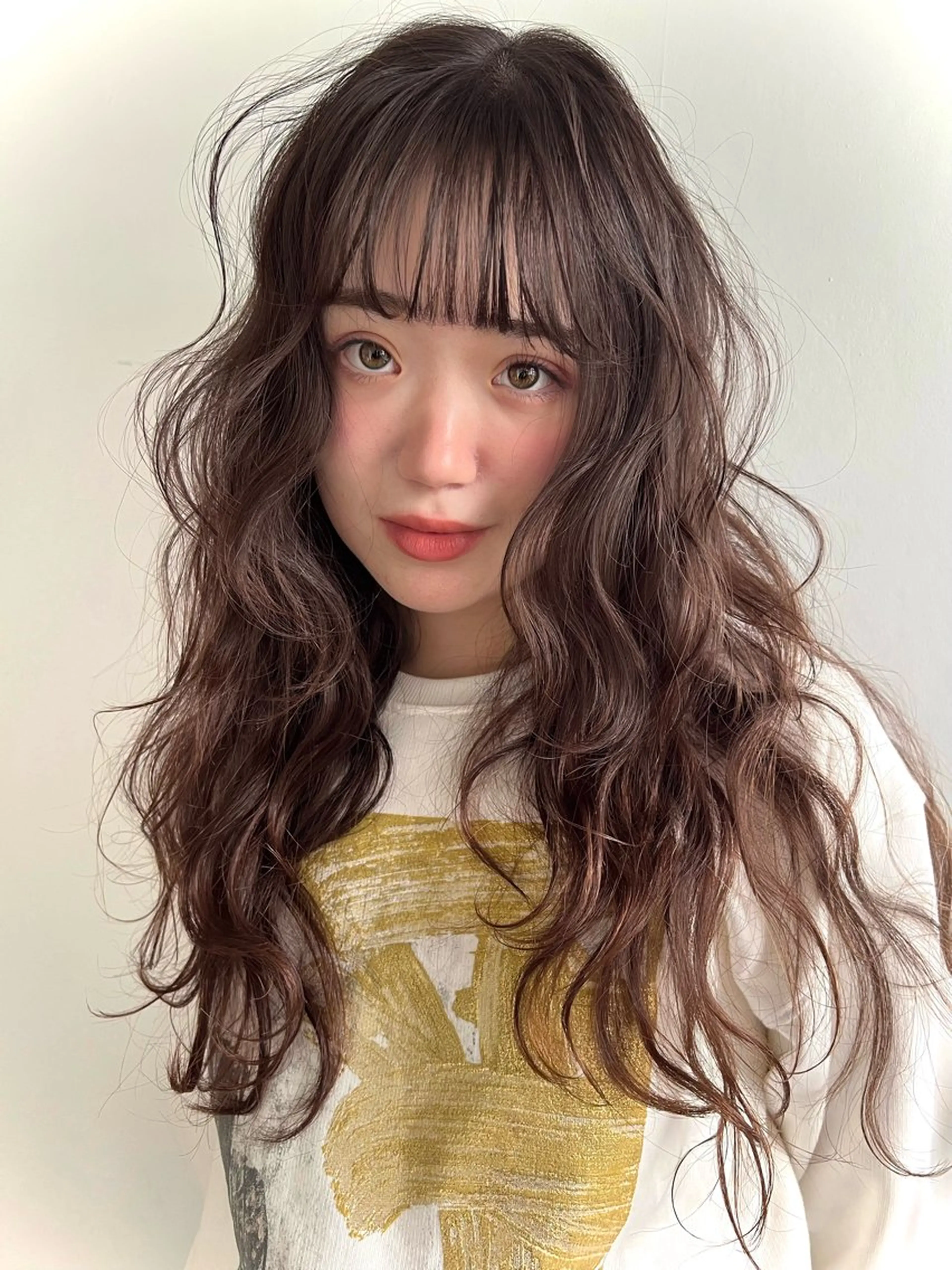 ロング レイヤーカット カット ヘアカラー トリートメント 似合わせレイヤー ＆透明感カラーのヘアスタイル