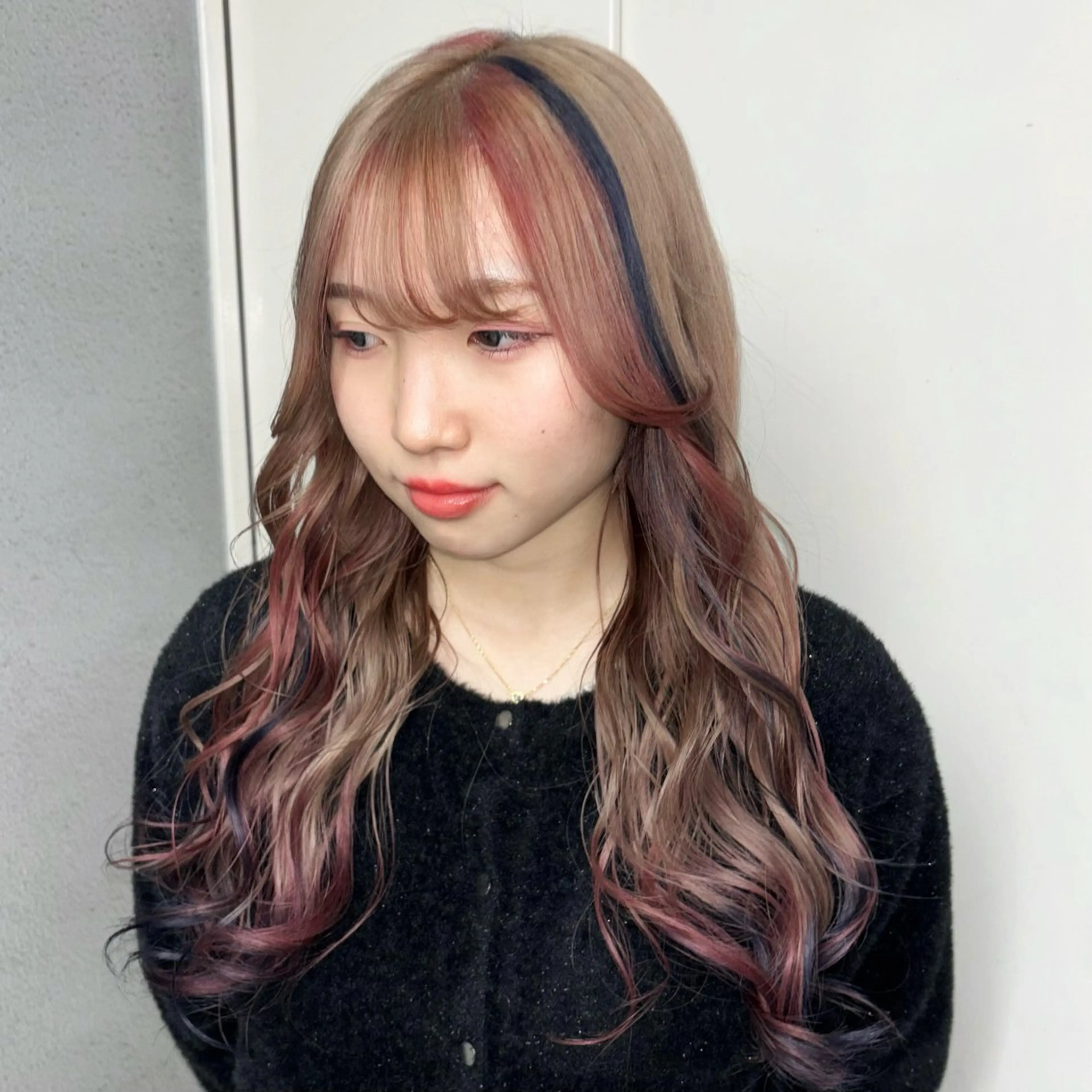 ロング カラー 💫miyu💫デザ インカラー/アレンジのヘアスタイル